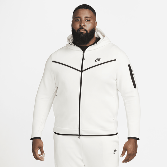 Nike tech fleece hoodie light bone best sale