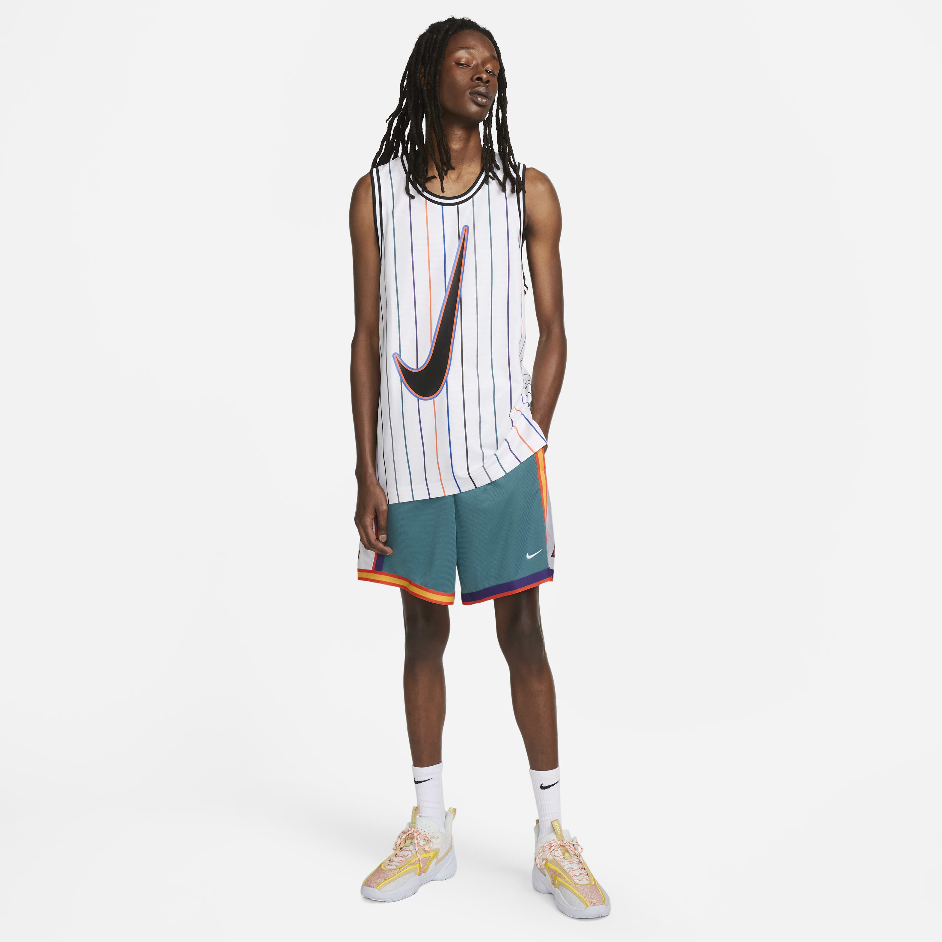 Buy Nike Dri FIT DNA Men s Basketball Jersey White Black Nike Saudi Official