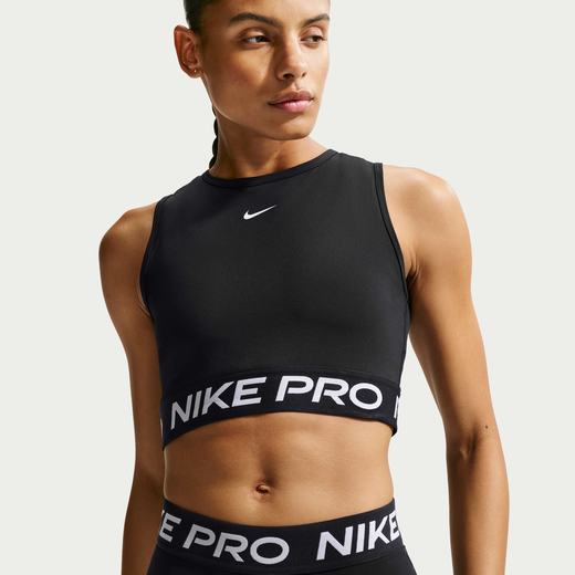 T-Shirts &amp; Tops-Nike, Nike Pro, Women's Dri-FIT Cropped Tank Top
