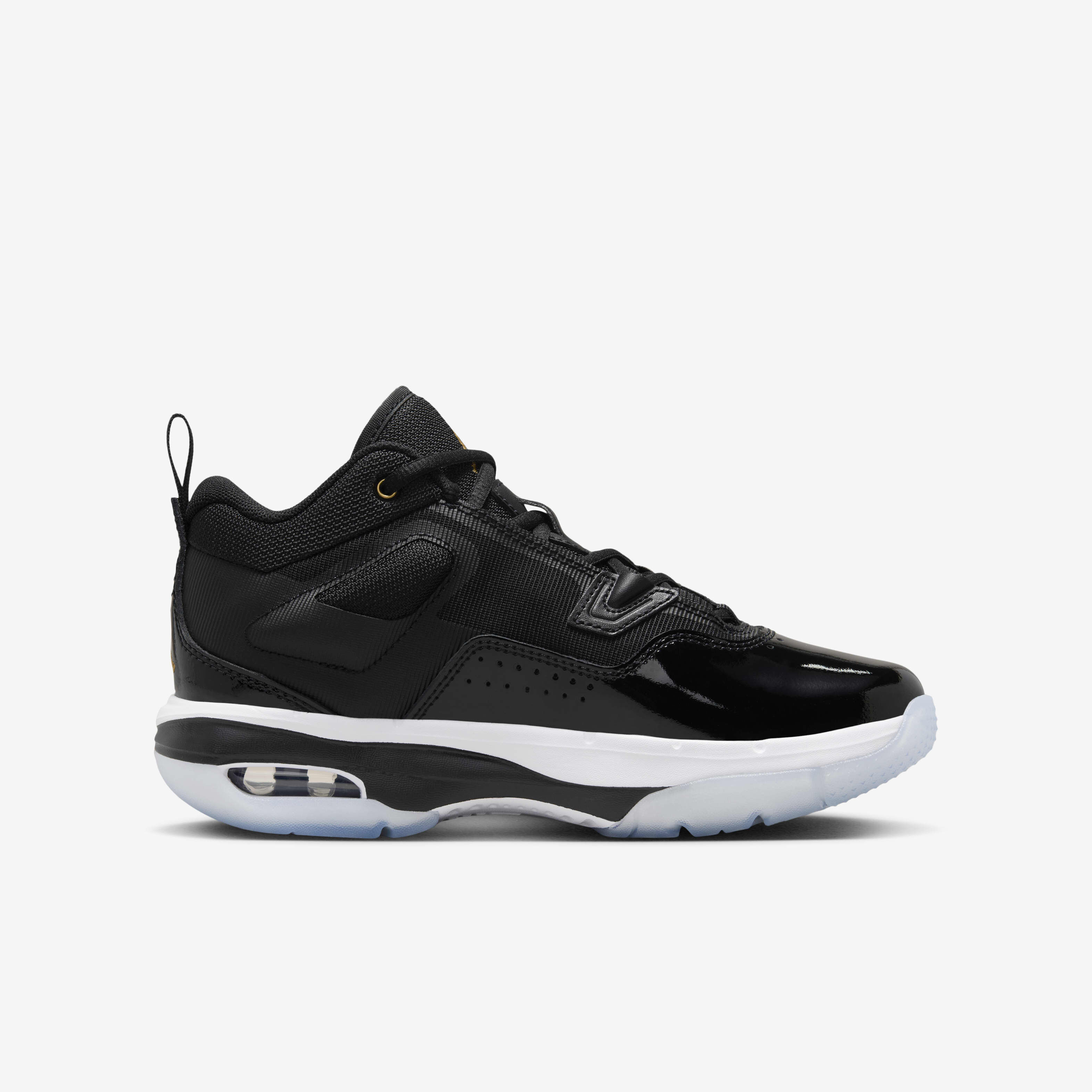 Buy Jordan Stay Loyal 3 Older Kids Shoes Black White Football Grey Metallic Gold Nike Saudi Official