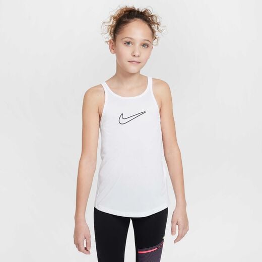 Kids' Sleeveless Tank Tops-Nike, Nike One Classic, Older Kids' (Girls') Dri-FIT Tank Top Kids' Sleeveless Tank Tops-Nike, Nike One Classic, Older Kids' (Girls') Dri-FIT Tank Top