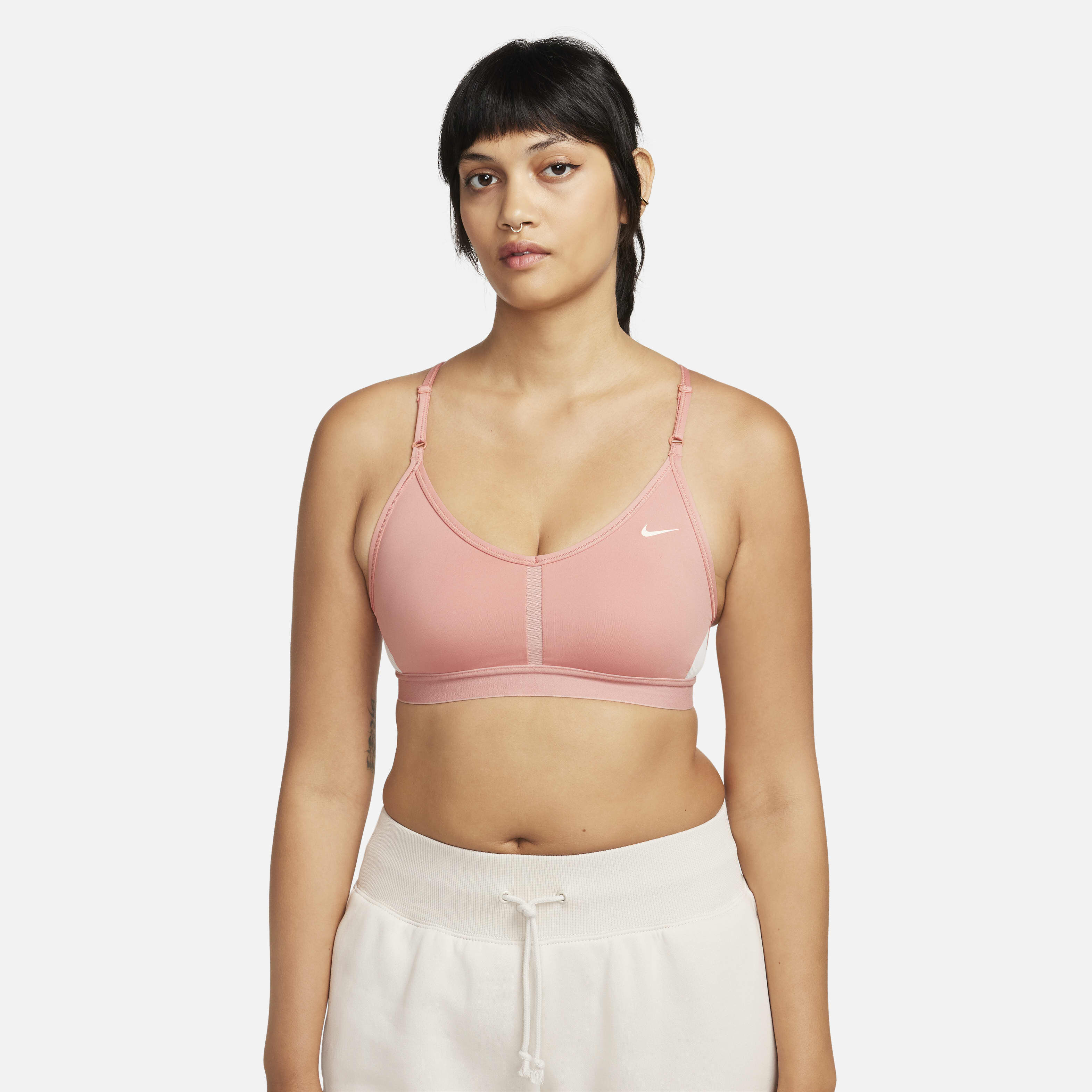 Women's light support sports bra nike indy logo cheap