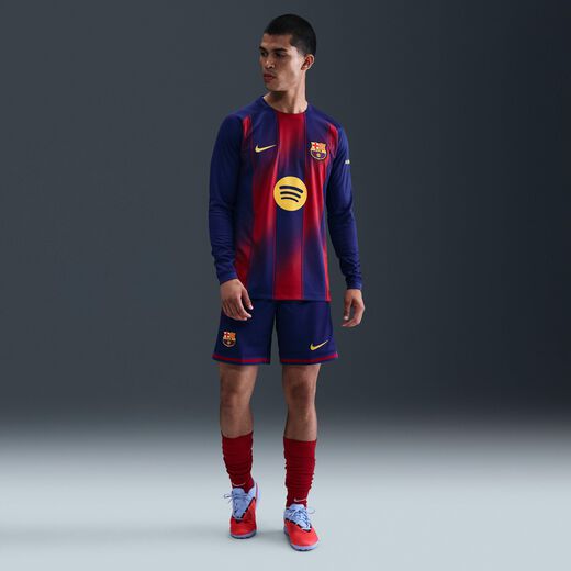 Football Shorts-Nike, F.C. Barcelona 2025/26 Stadium Home, Men's Nike Dri-FIT Football Replica Shorts