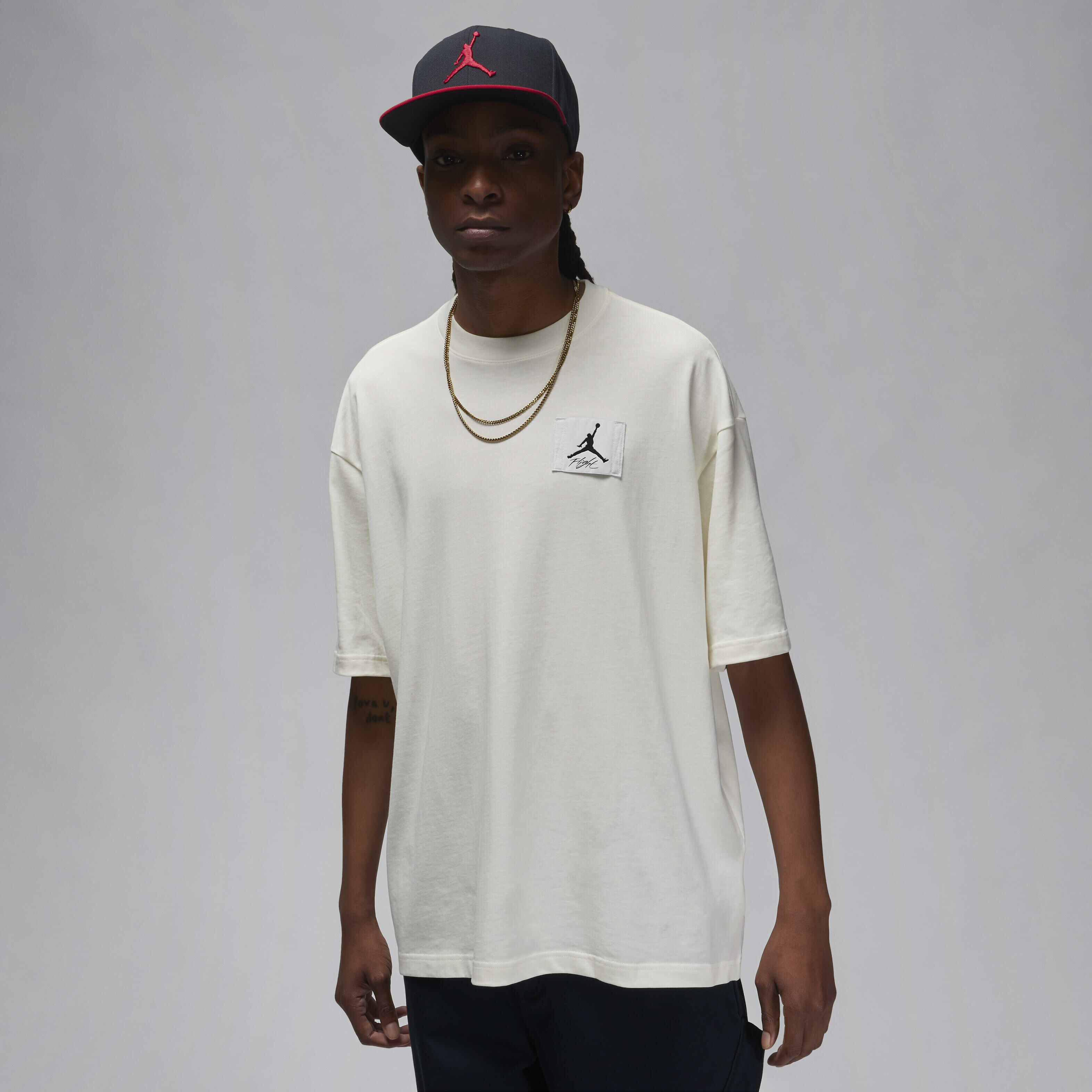 ★Nike★ Jordan Flight Essential Oversized T-Shirt M Rust Pi T-Shirt Jordan Flight Essentials Oversize Rust Pink-Rust