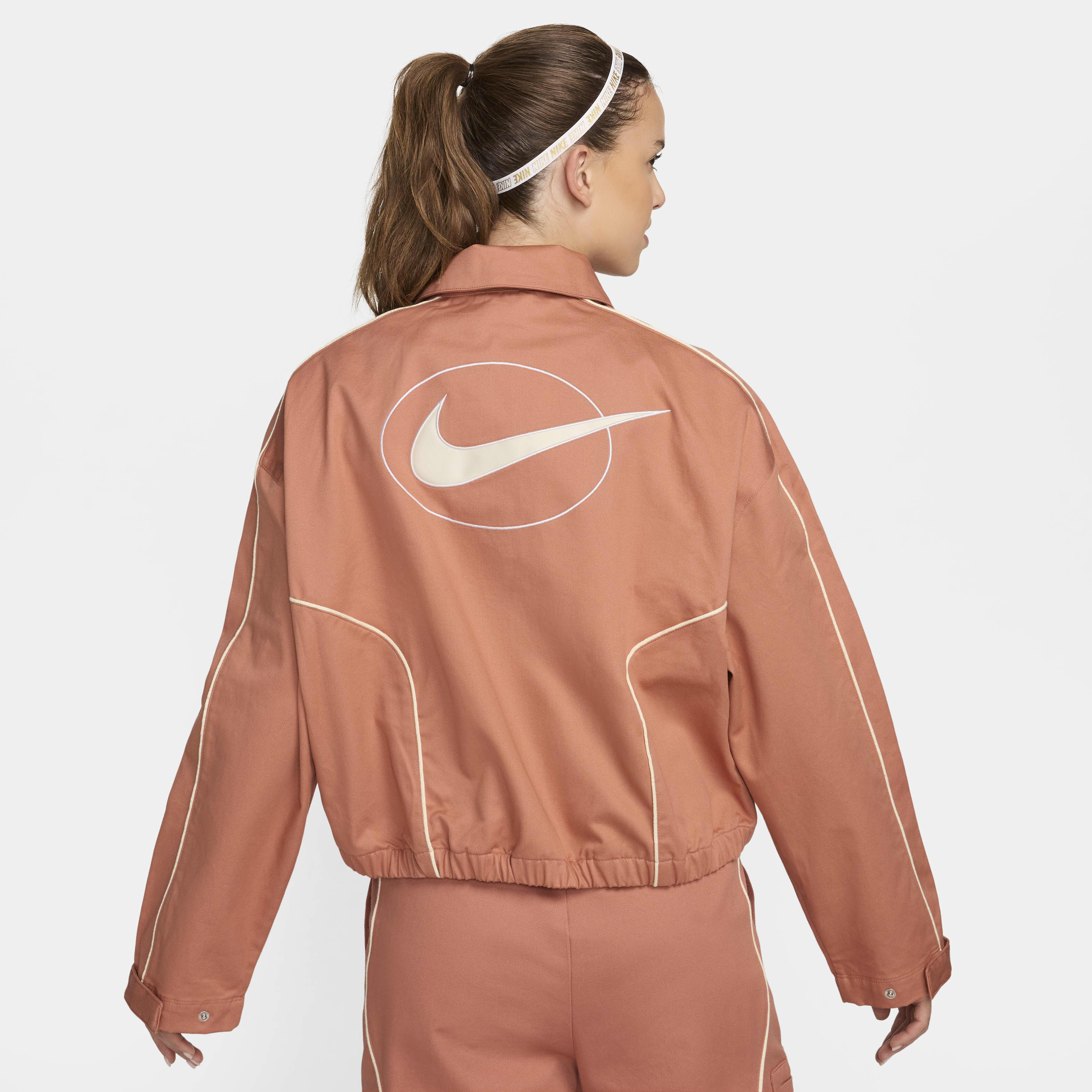 Peach nike jacket cheap