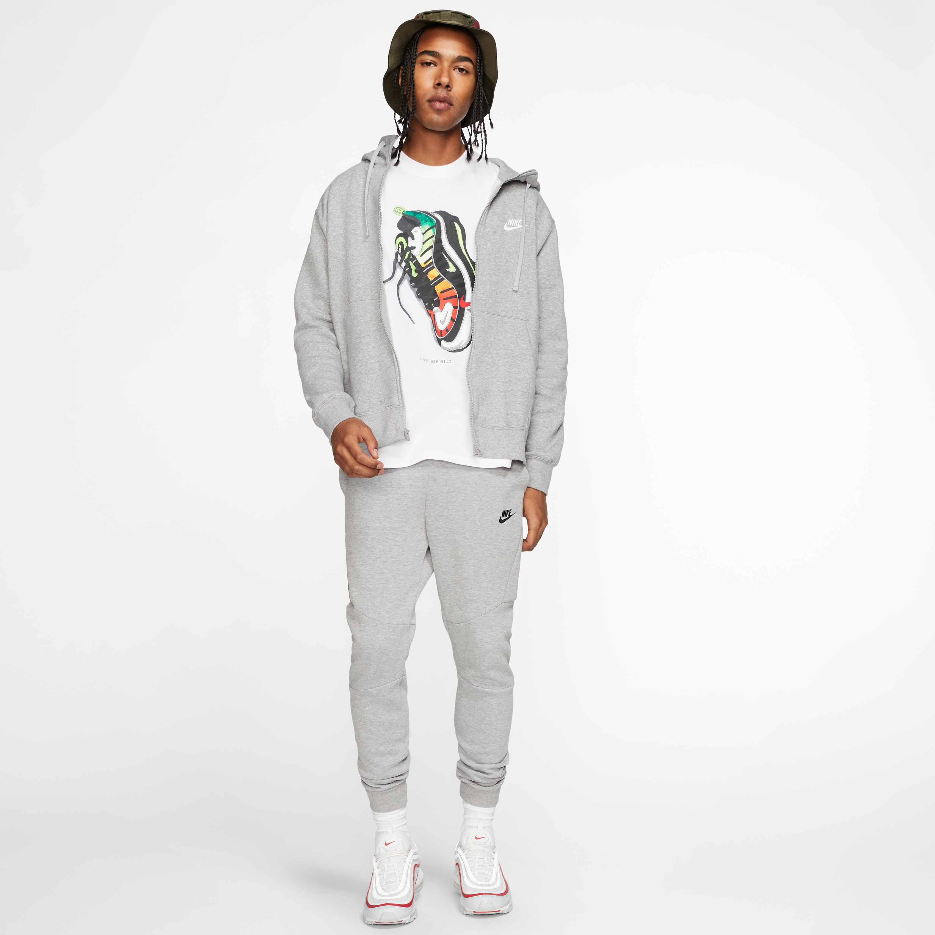 Buy Nike Sportswear Club Fleece Men's Full-Zip Hoodie - Dark