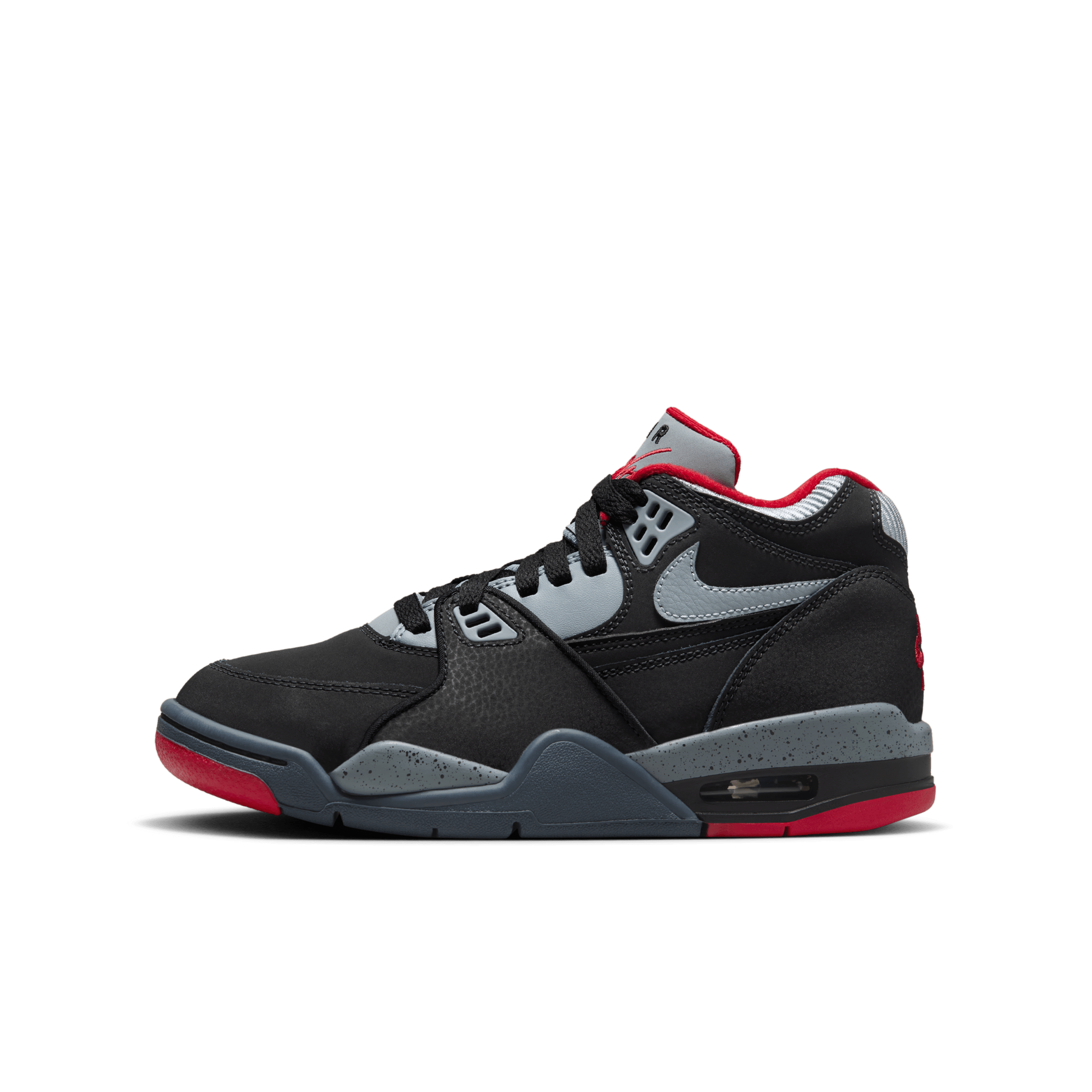 Nike air flight 89 black hotsell and red
