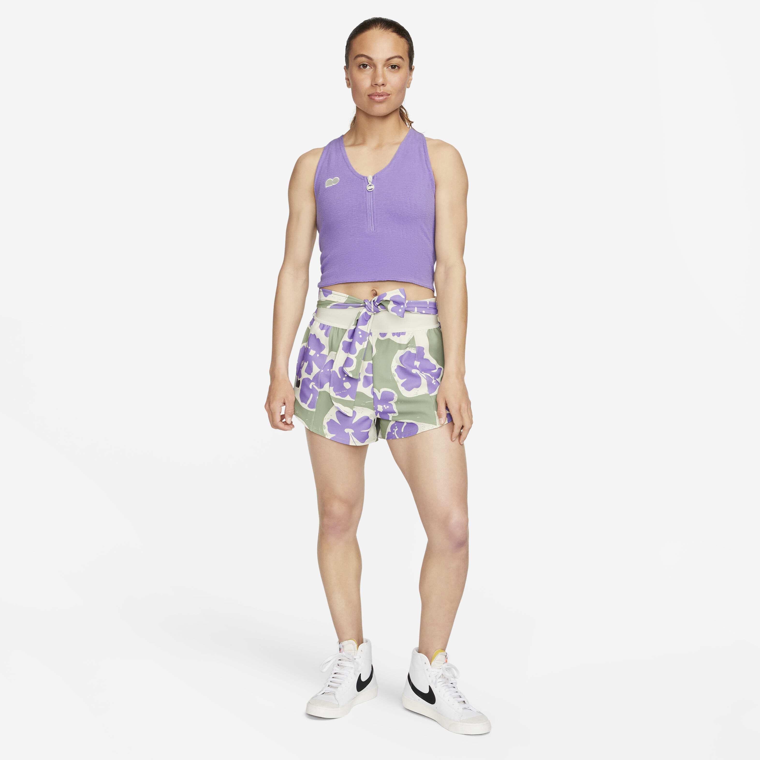 Buy Naomi Osaka Women's Crop Top - Space Purple/Coconut Milk
