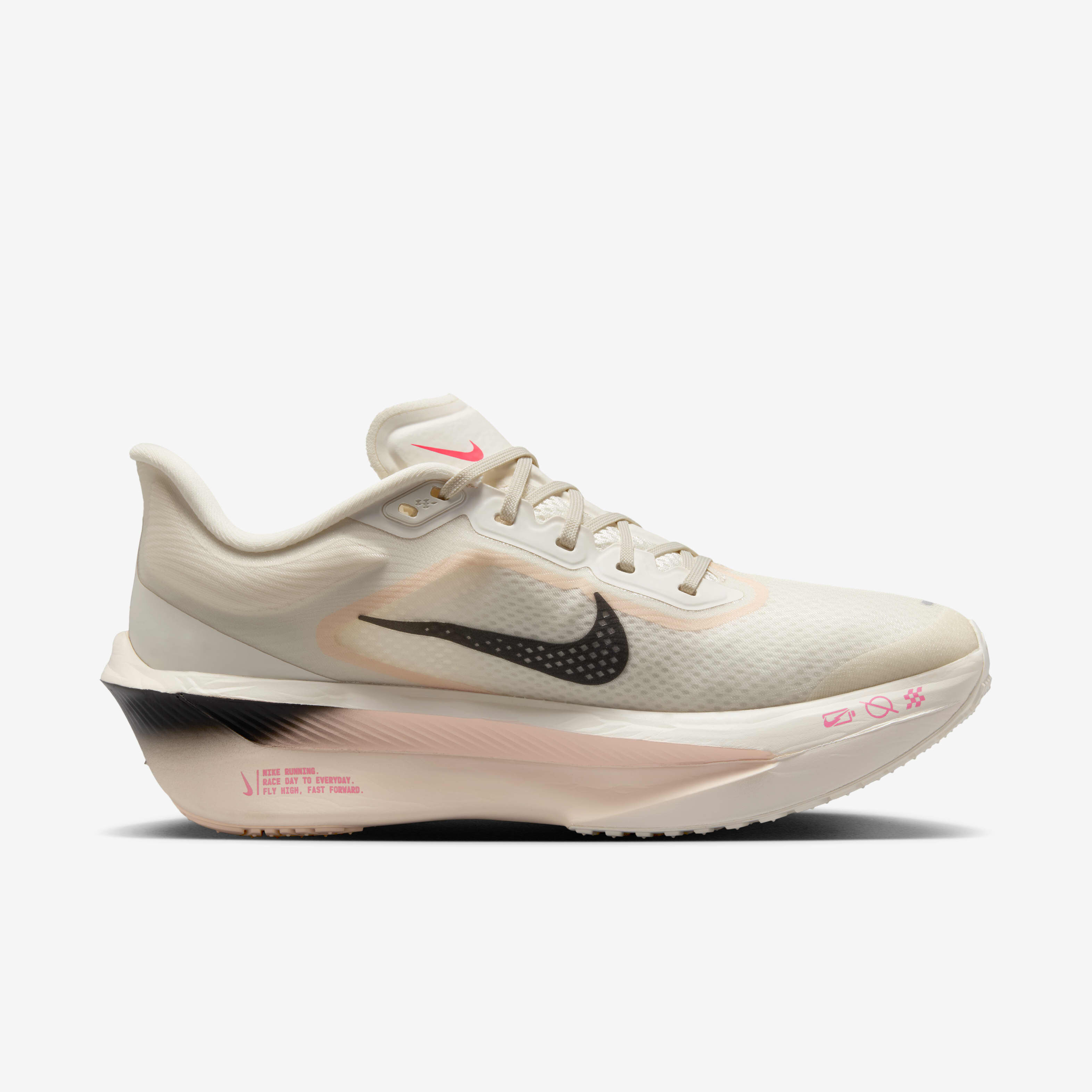 Buy Nike Zoom Fly 6 Women s Road Racing Shoes Pale Ivory Crimson Tint Sail Black Nike Saudi Official