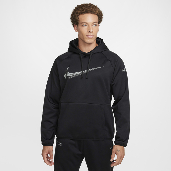 Buy Nike Men's Therma-FIT Pullover Fitness Hoodie Black/Black