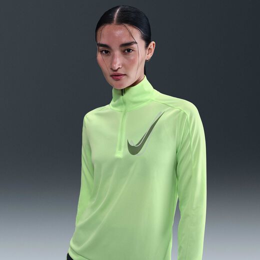 T-Shirts & Tops-Nike, Nike Swoosh, Women's Dri-FIT 1/2-Zip Running Mid Layer