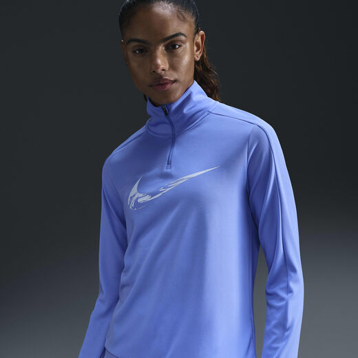 Women's Long Sleeves Shirts Sale-Nike, Nike Swoosh, Women's Dri-FIT 1/4-Zip Running Mid Layer