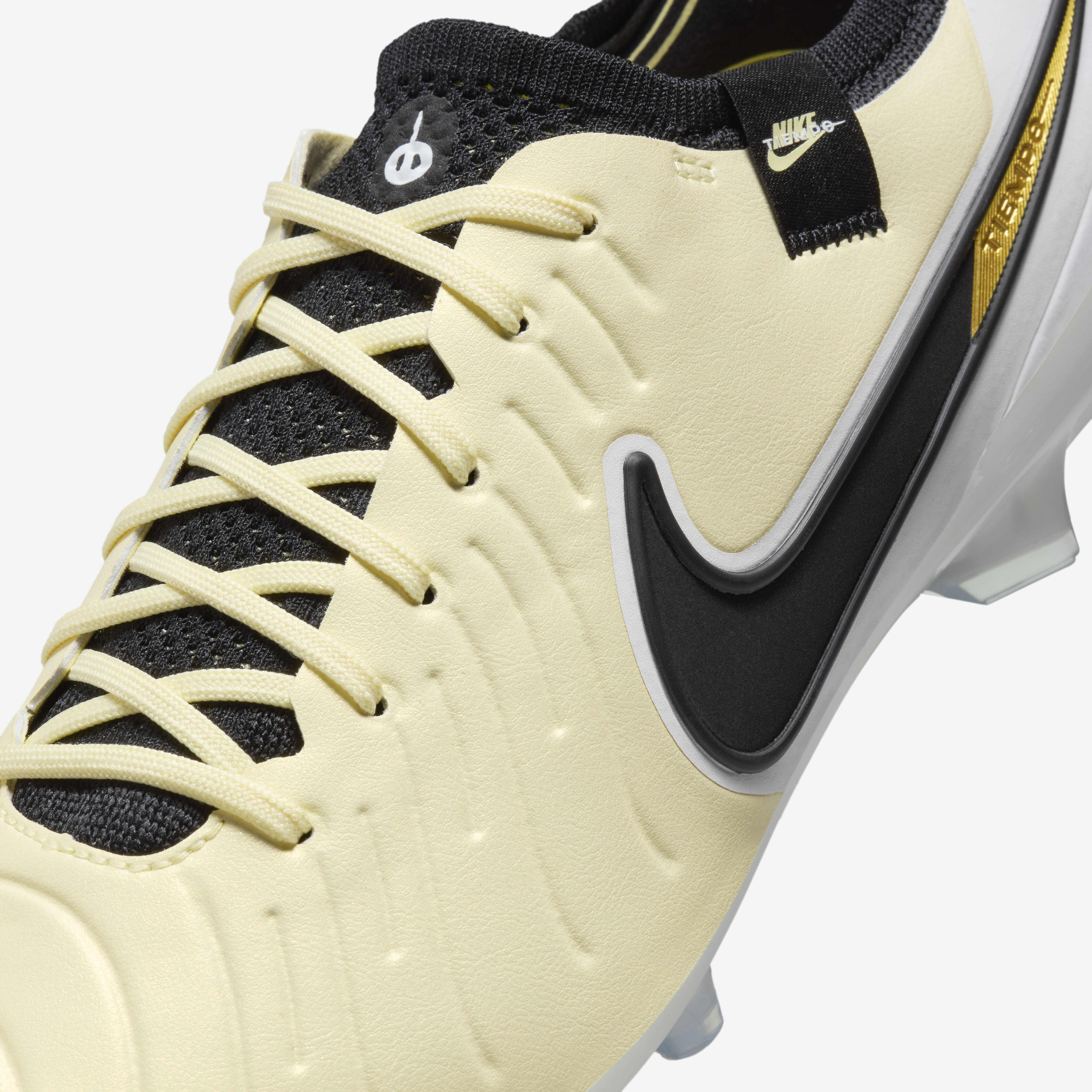Buy Nike Tiempo Legend 10 Elite Firm Ground Low Top Football Boot Lemonade Metallic Gold Coin Black Nike Saudi Official
