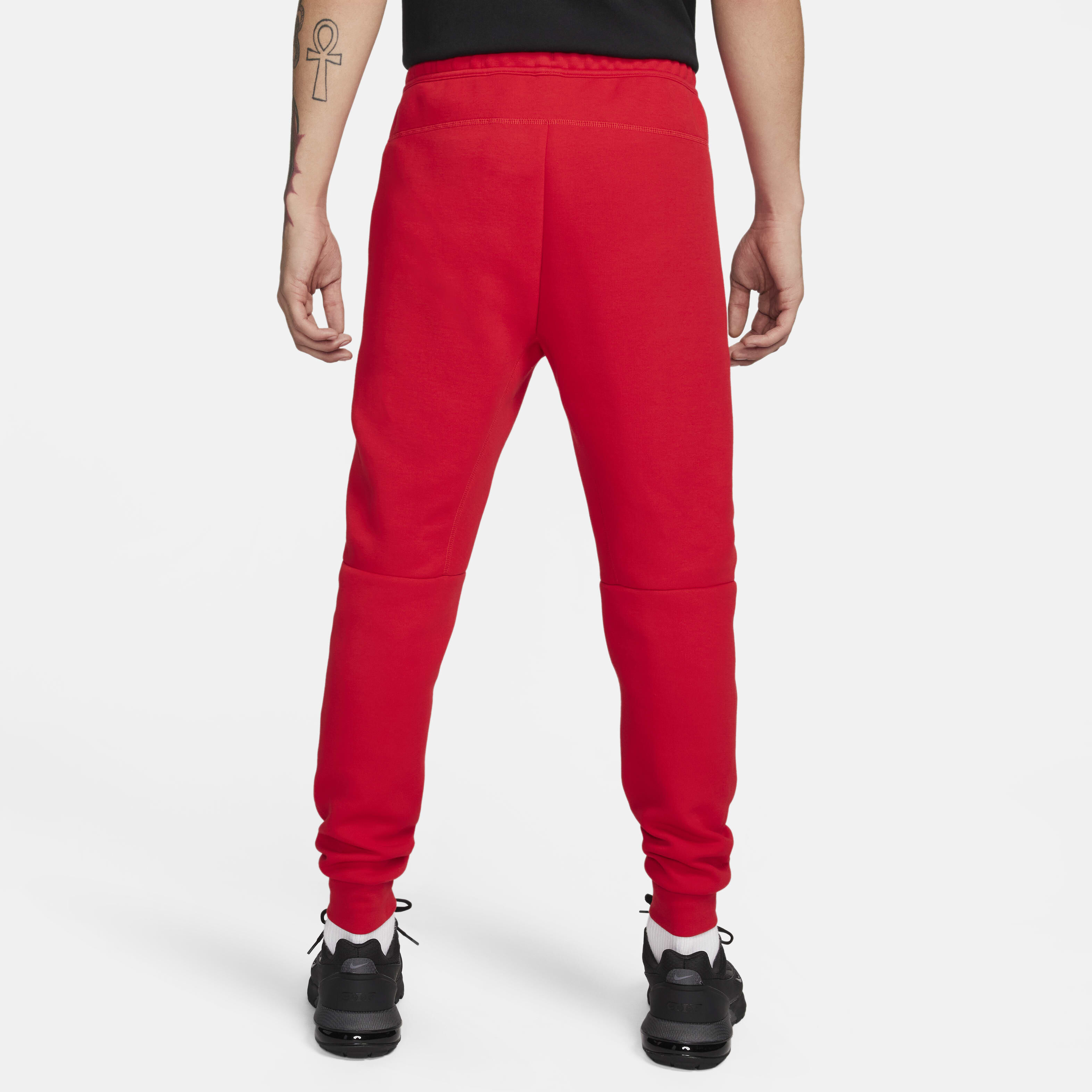 Nike tech fleece joggers red on sale