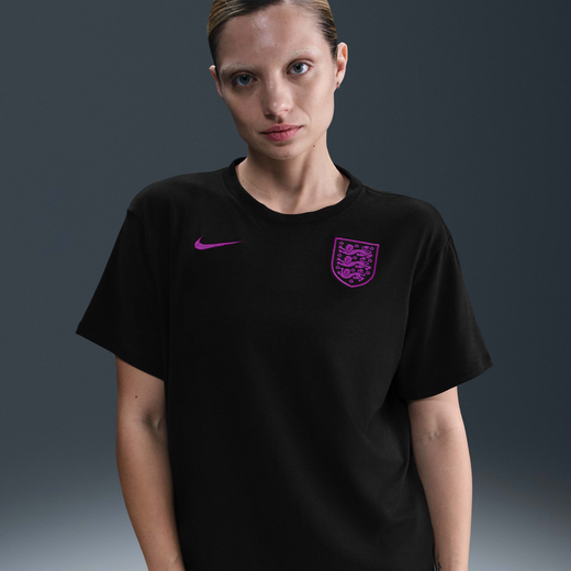 Leah Williamson-Nike, England Relaxed, Women's Nike One Dri-FIT Football Short-Sleeve Top