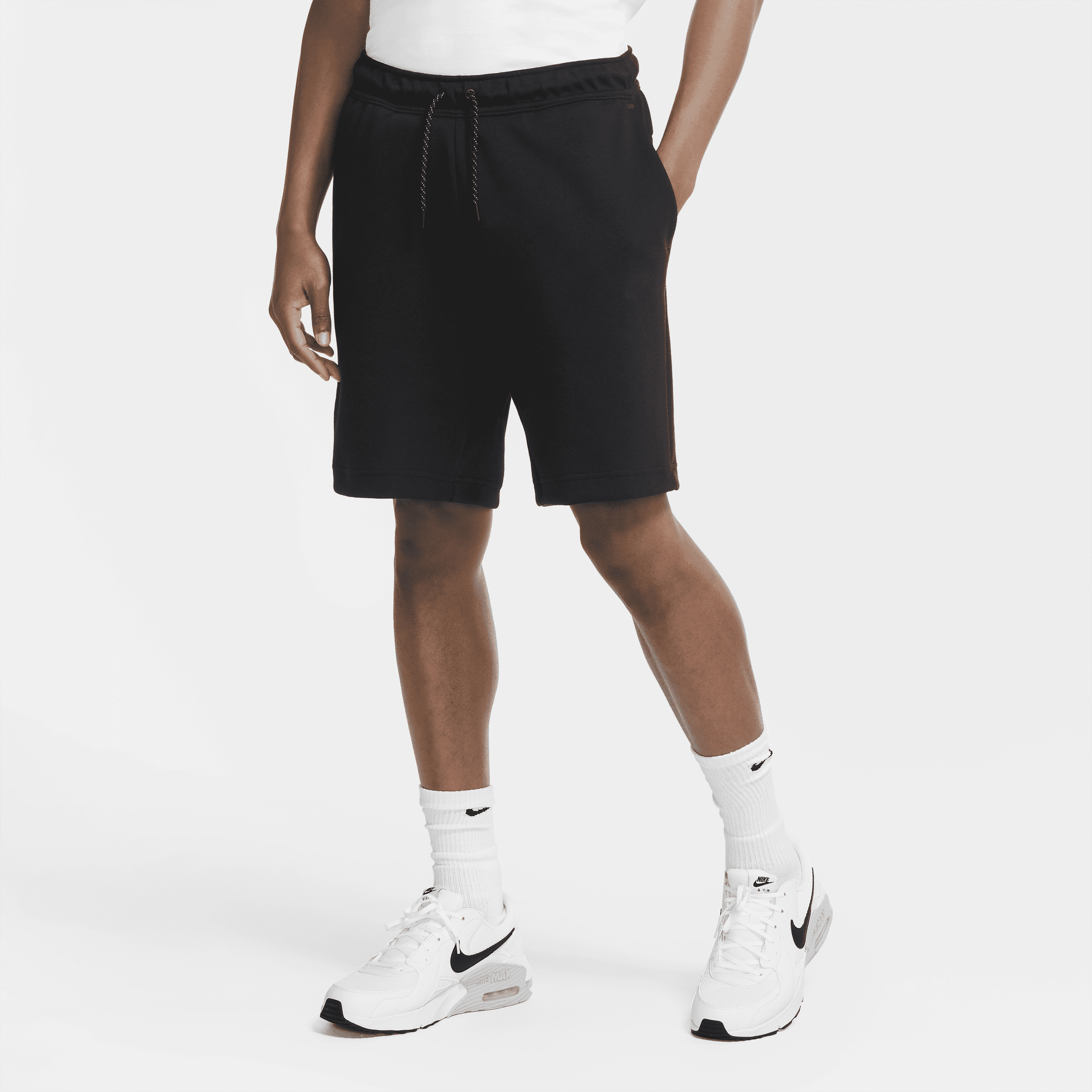 Nike fleece shorts for men store
