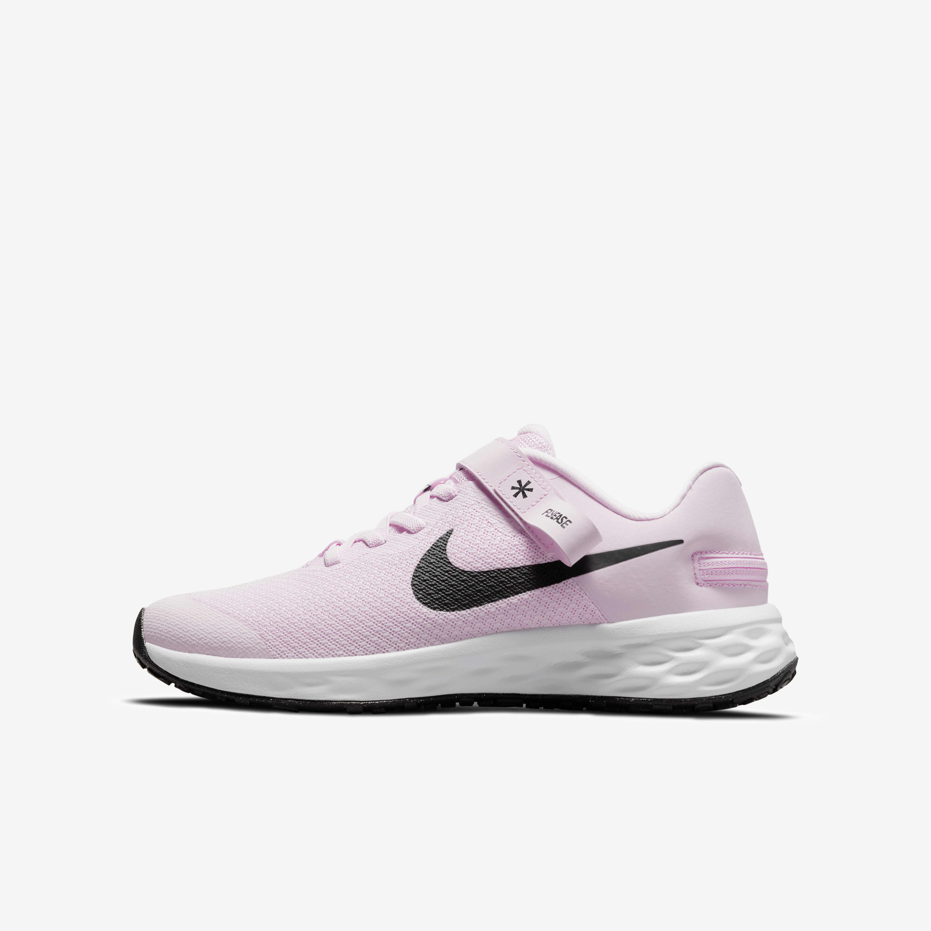 Buy Nike Revolution 6 FlyEase Older Kids Easy On Off Road Running Shoes Pink Foam Black Nike Saudi Official