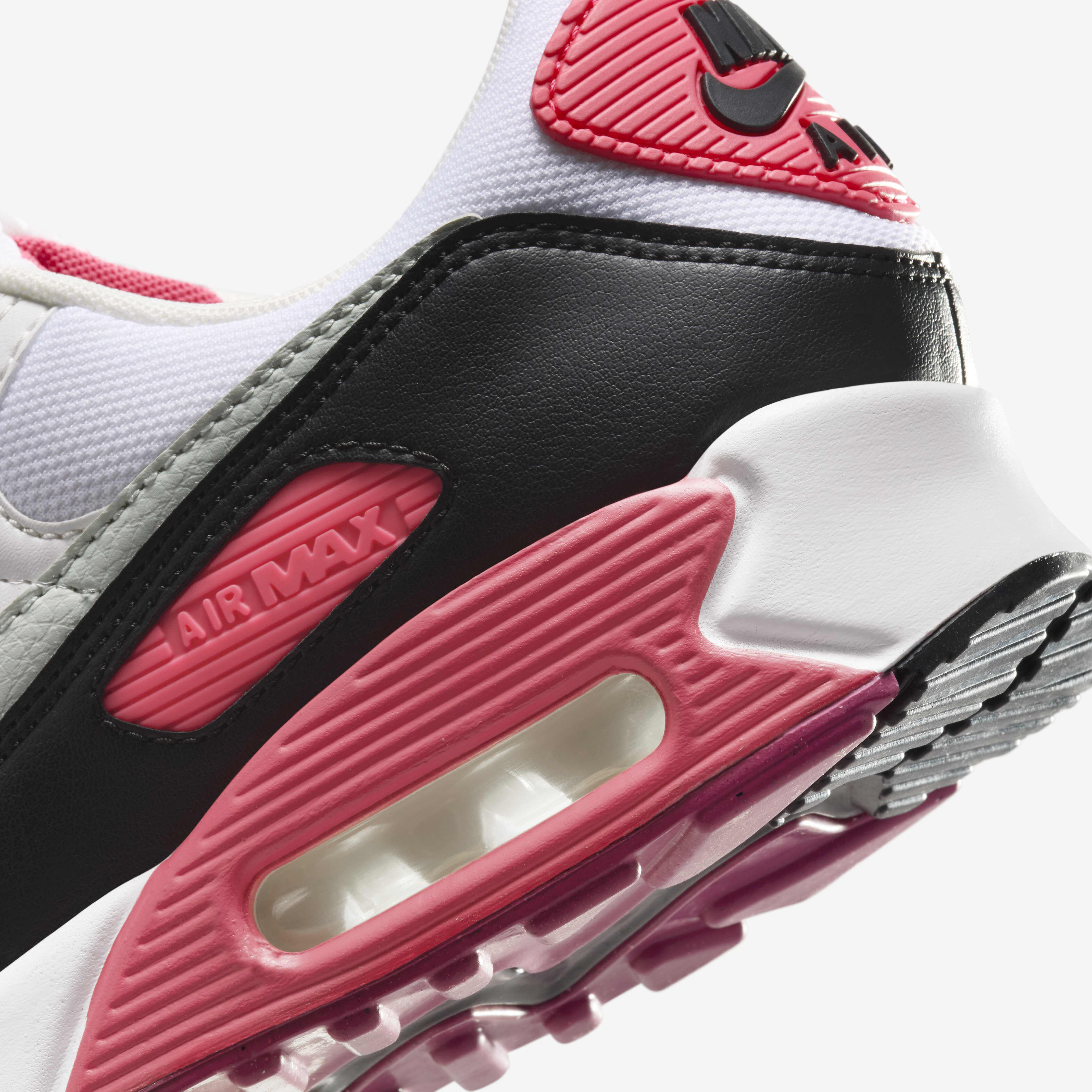 Buy Nike Air Max 90 Women s Shoes White Aster Pink Black Light Silver Nike Saudi Official