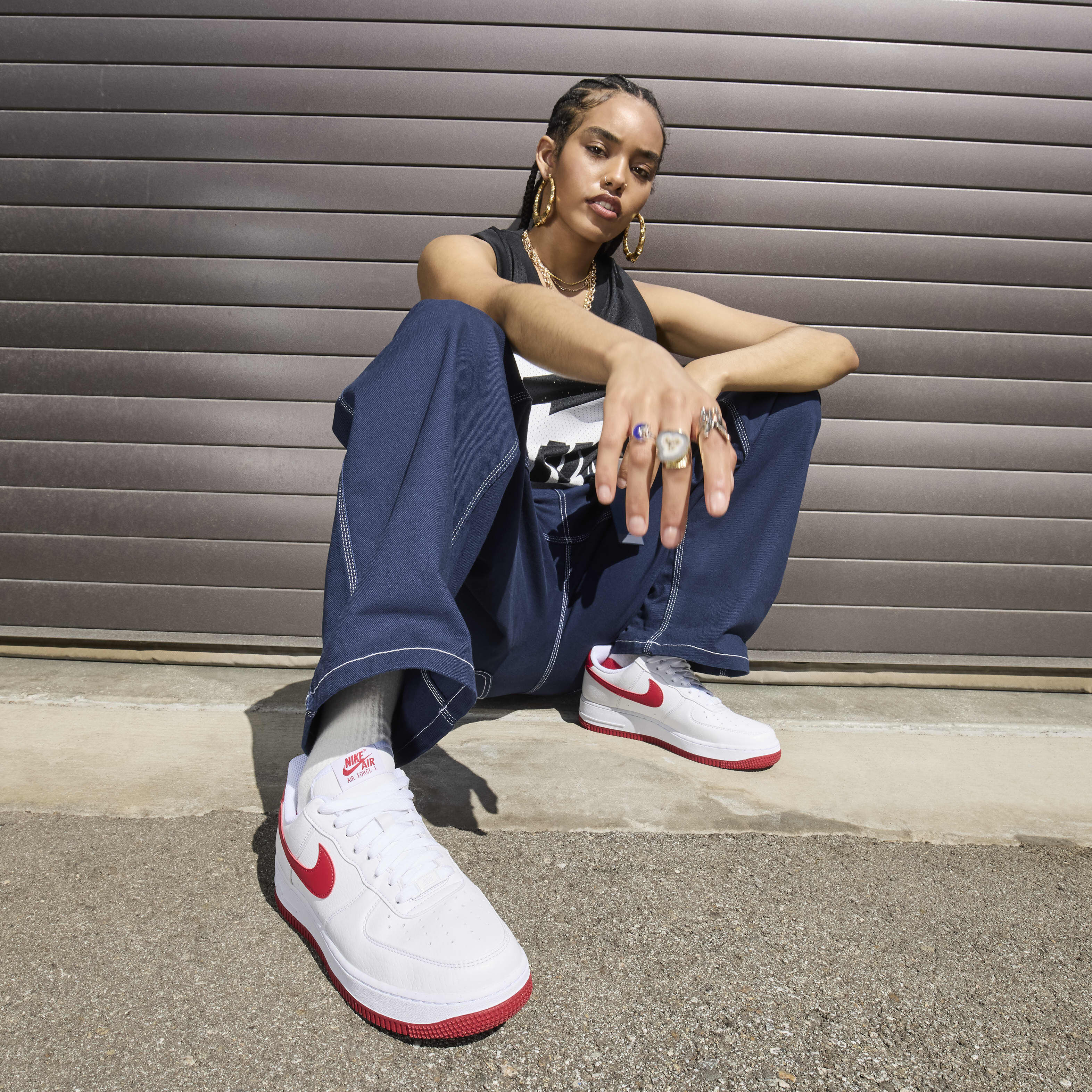 Buy Nike Air Force 1 07 Next Nature Women s Shoes White White Volt Gym Red Nike Saudi Official