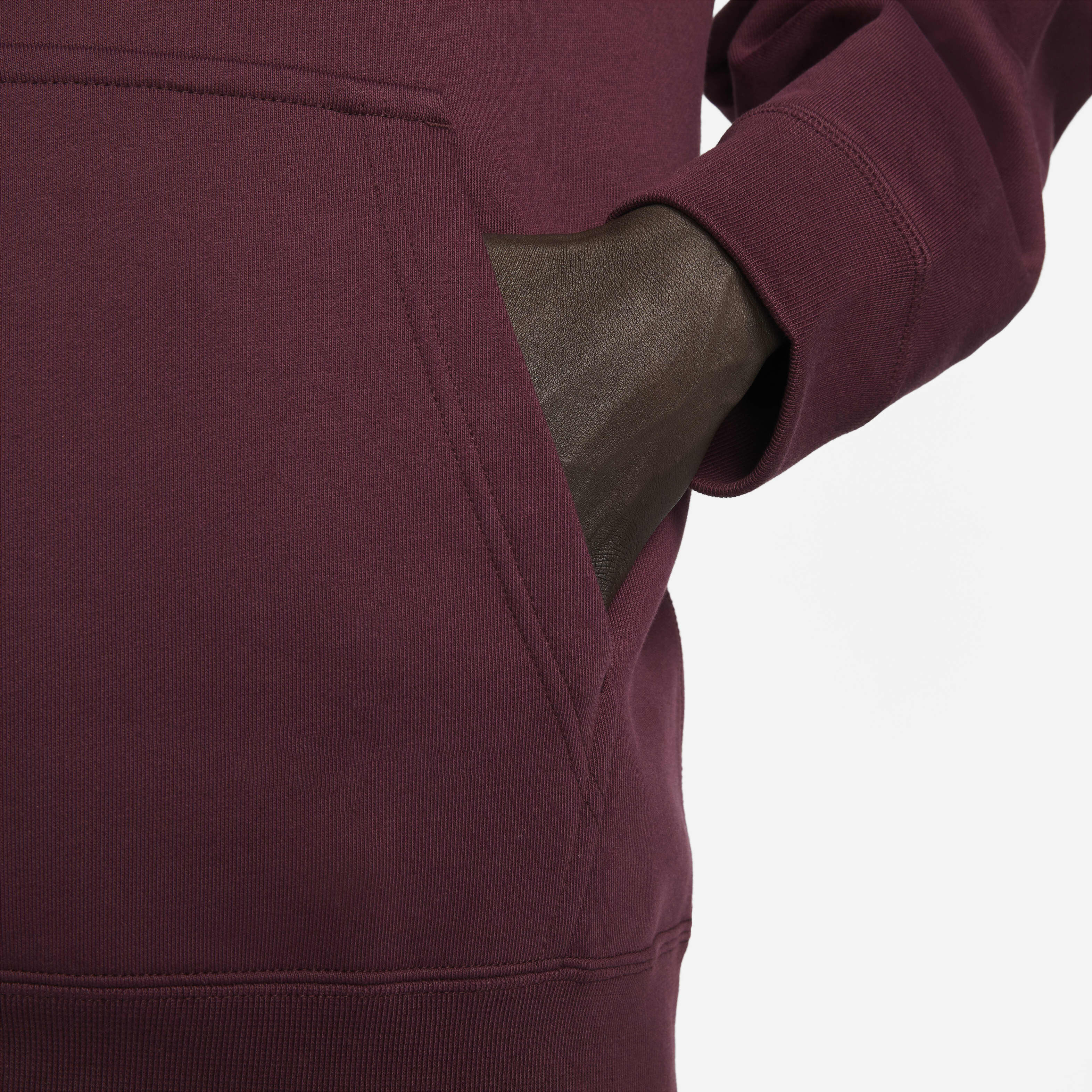 Nike burgundy swoosh hoodie 2025