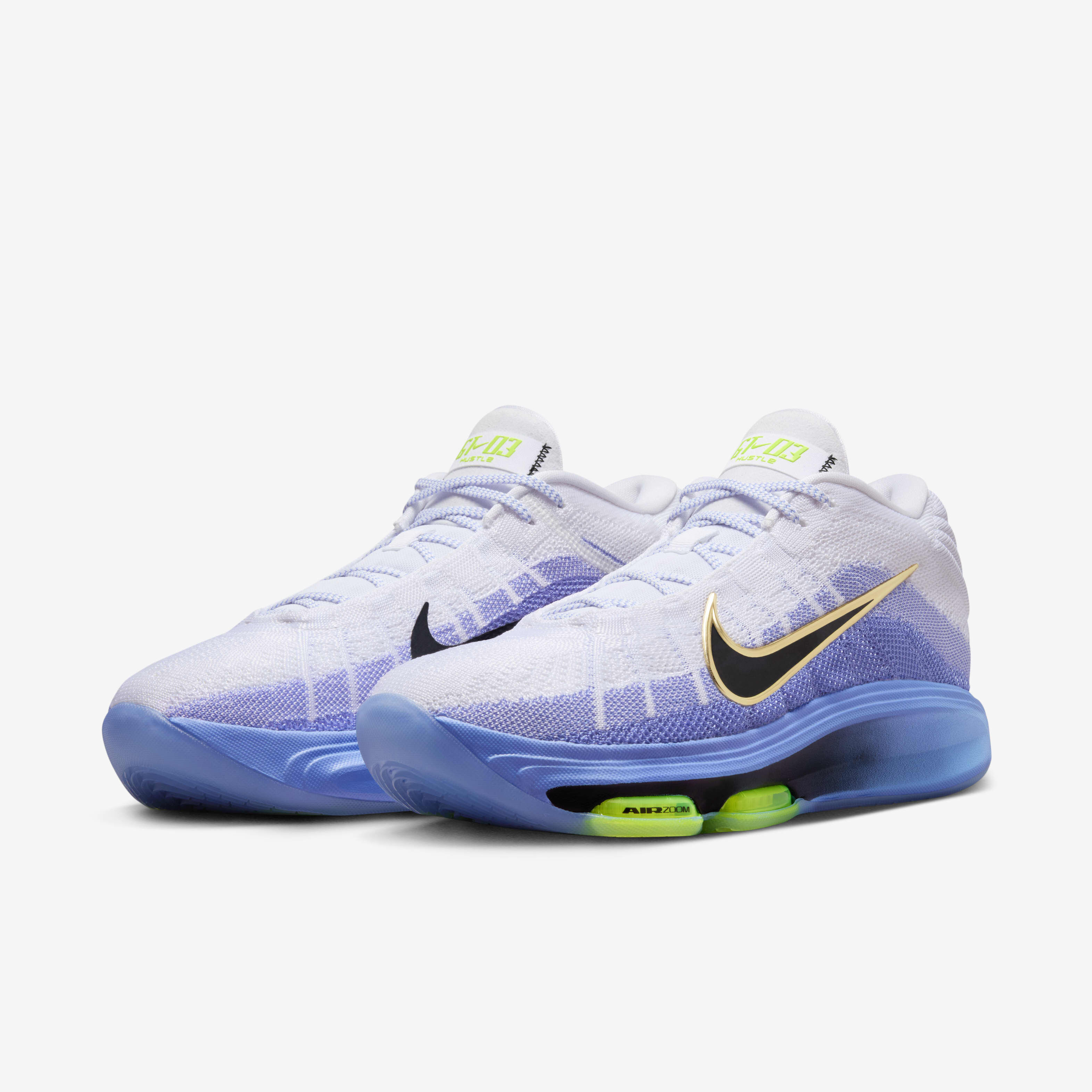 Buy Nike G.T. Hustle 3 Basketball Shoes - White/Royal Pulse