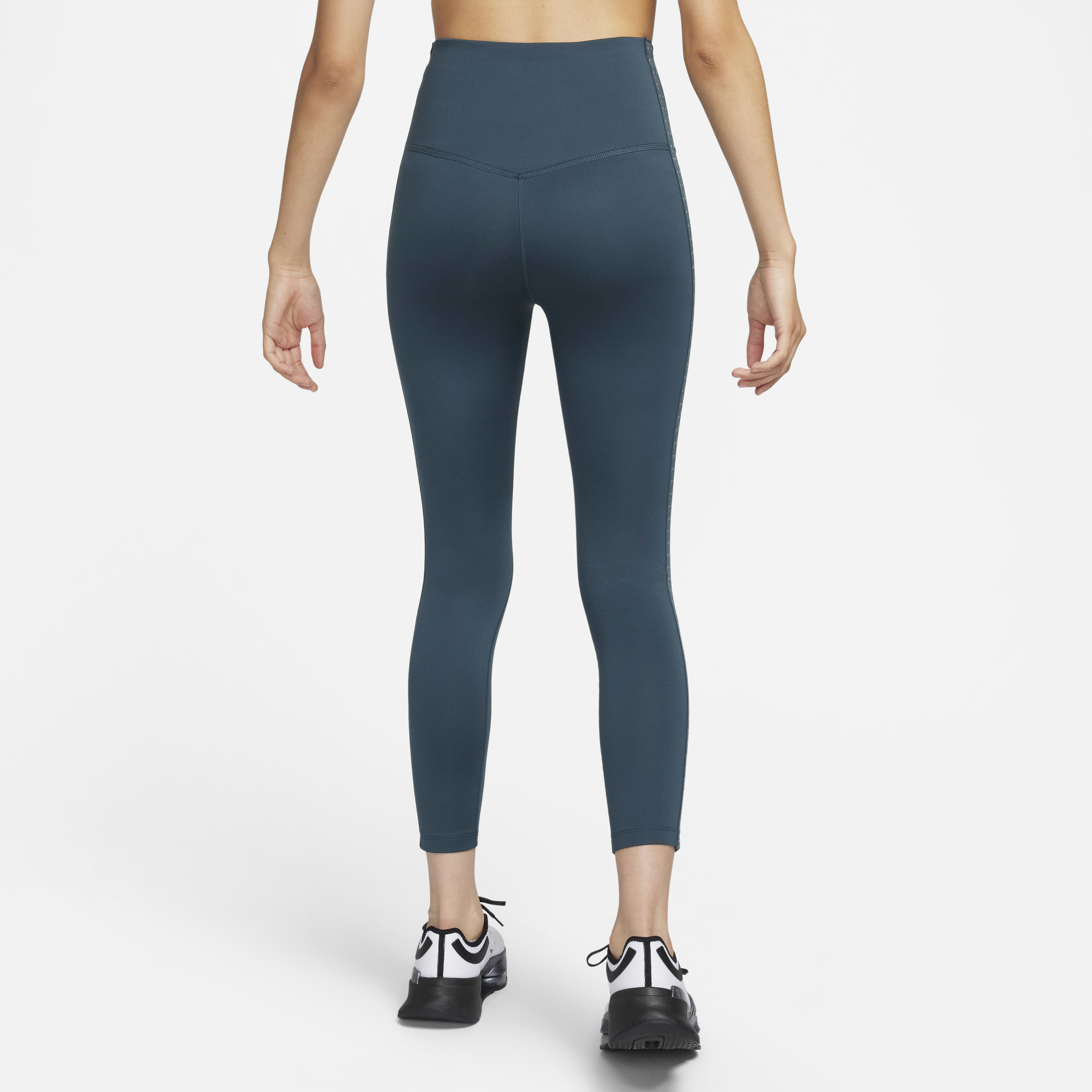 Buy Nike One Women s Therma FIT High Waisted 7 8 Leggings Deep Jungle White Nike Saudi Official