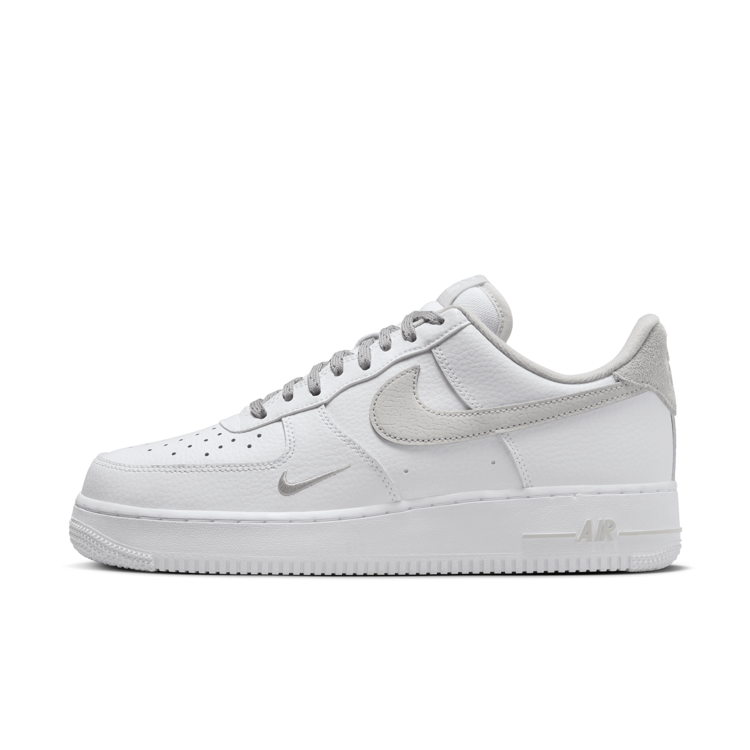 Nike air force 1 07 light silver discount black white f