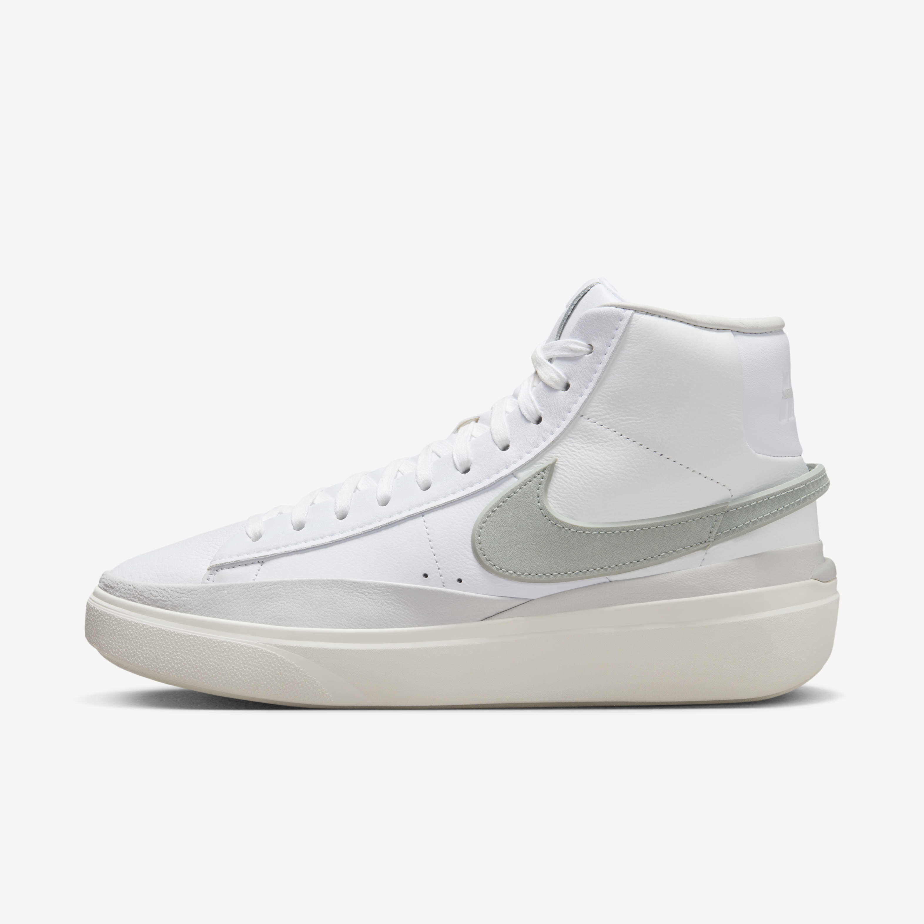 Buy Nike Blazer Phantom Mid Men s Shoes White Summit White Phantom Light Pumice Nike Saudi Official