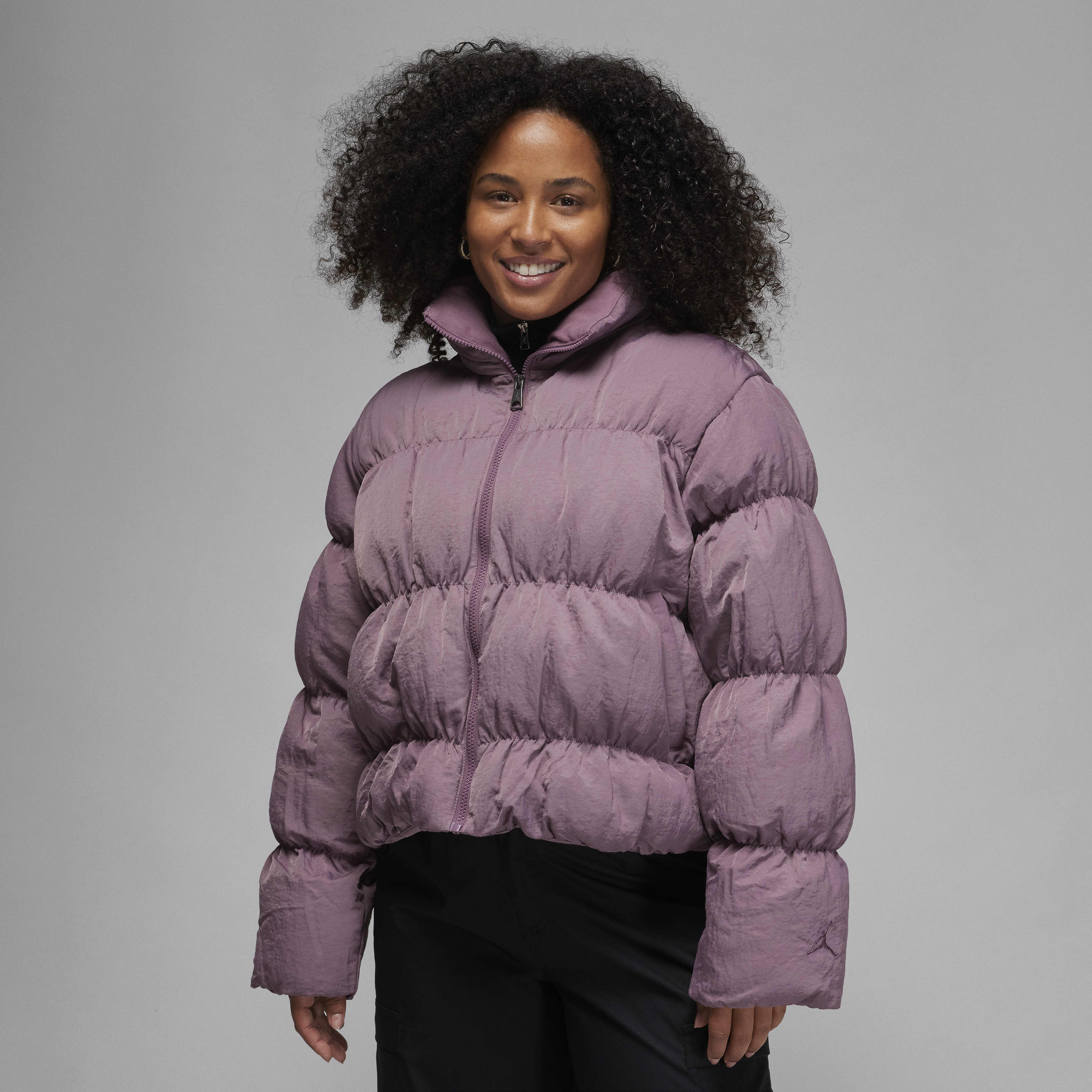 ☆NIKE☆Jordan Women's Puffer Jacket Coat Jordan Women's Puffer Black-White - Basketball Emotion