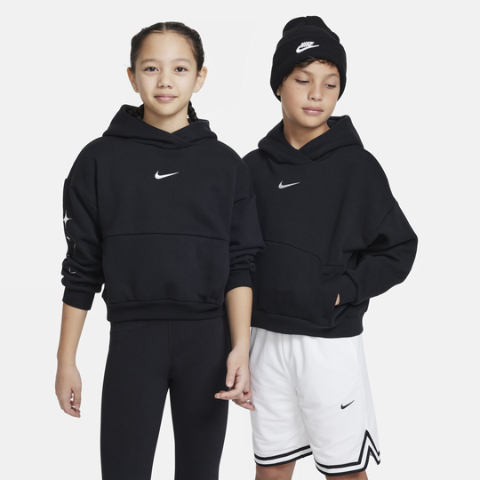 Shop Icon Fleece Older Kids Oversized Pullover Basketball Hoodie