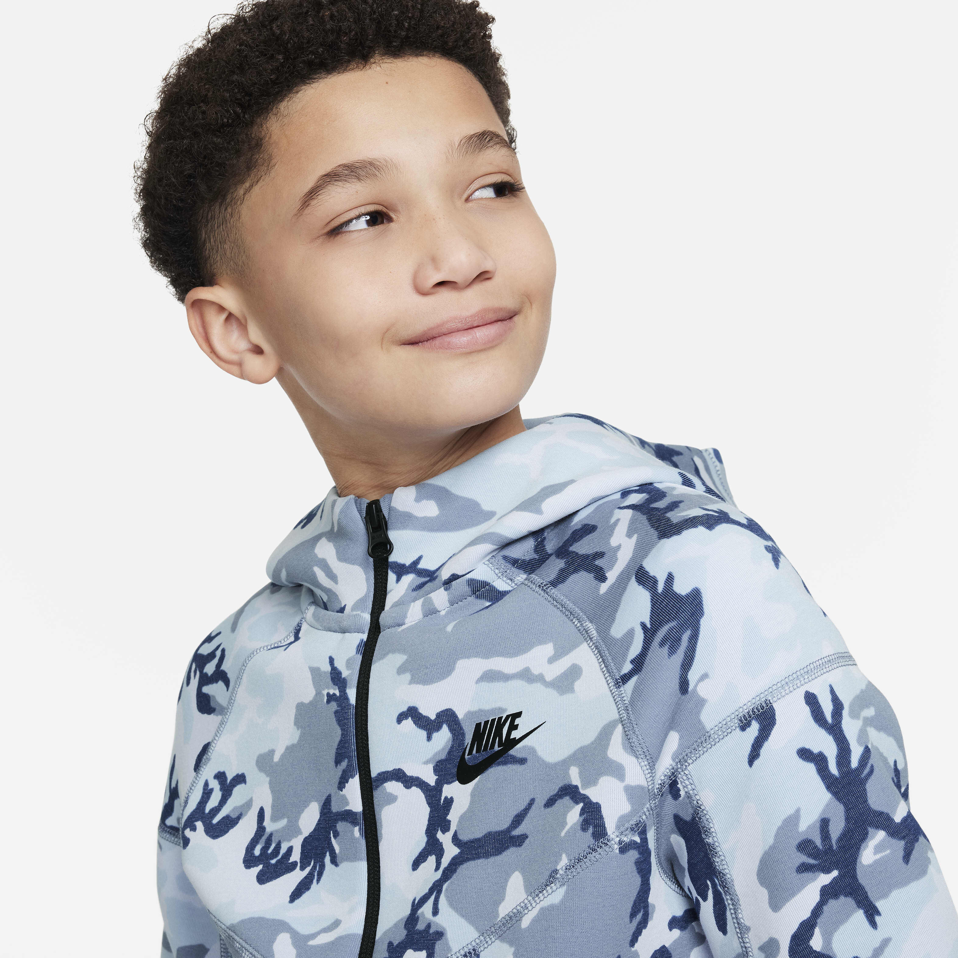 Nike tech fleece hoodie camo sales