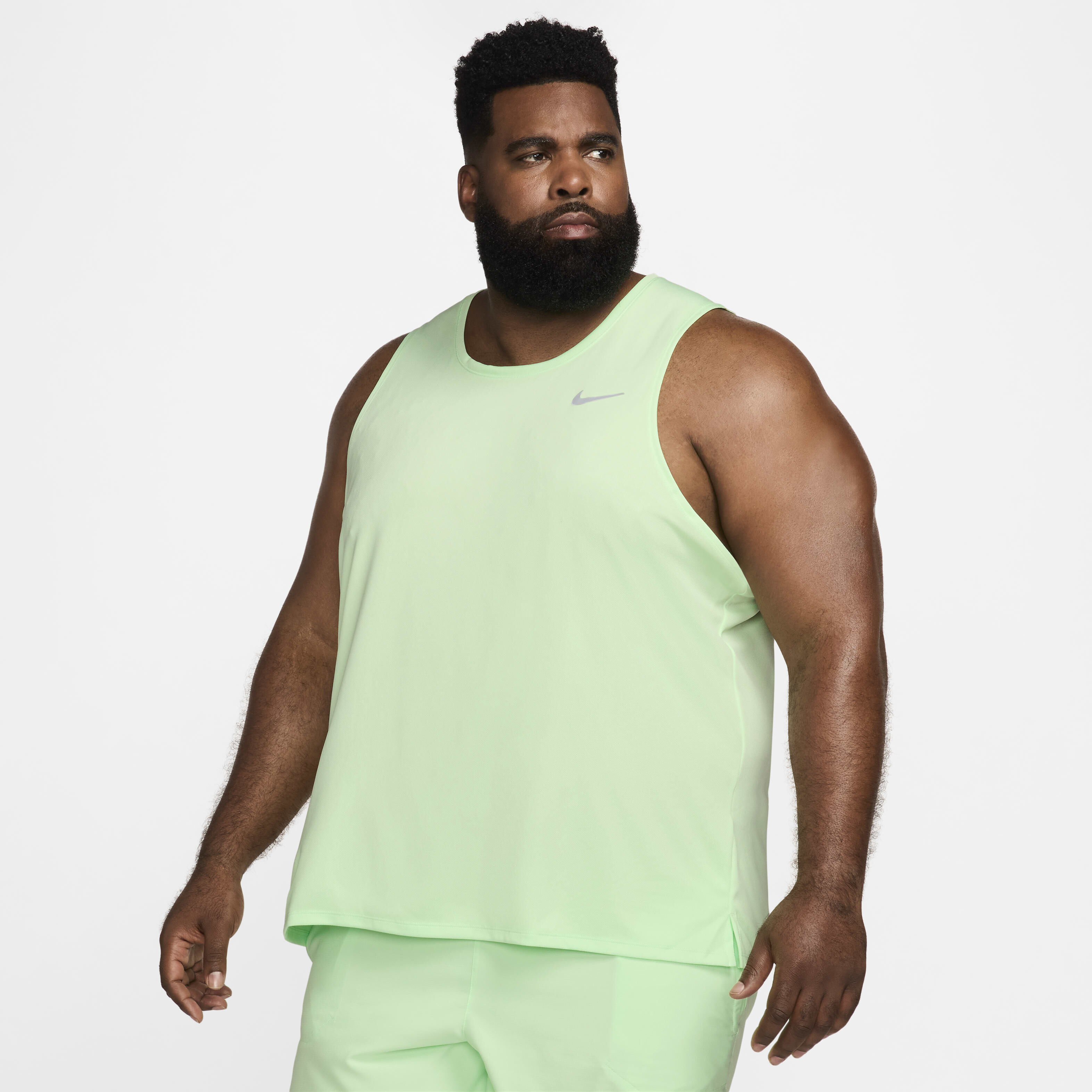 Buy Nike Miler Men's Dri-FIT Running Tank Top Vapour Green