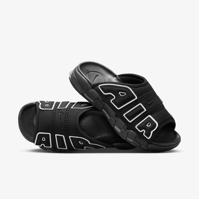 Buy Nike Air More Uptempo Men's Slides - Black/Black/Clear/White Buy Nike Air More Uptempo Men's Slides - Black/Black/Clear/White
