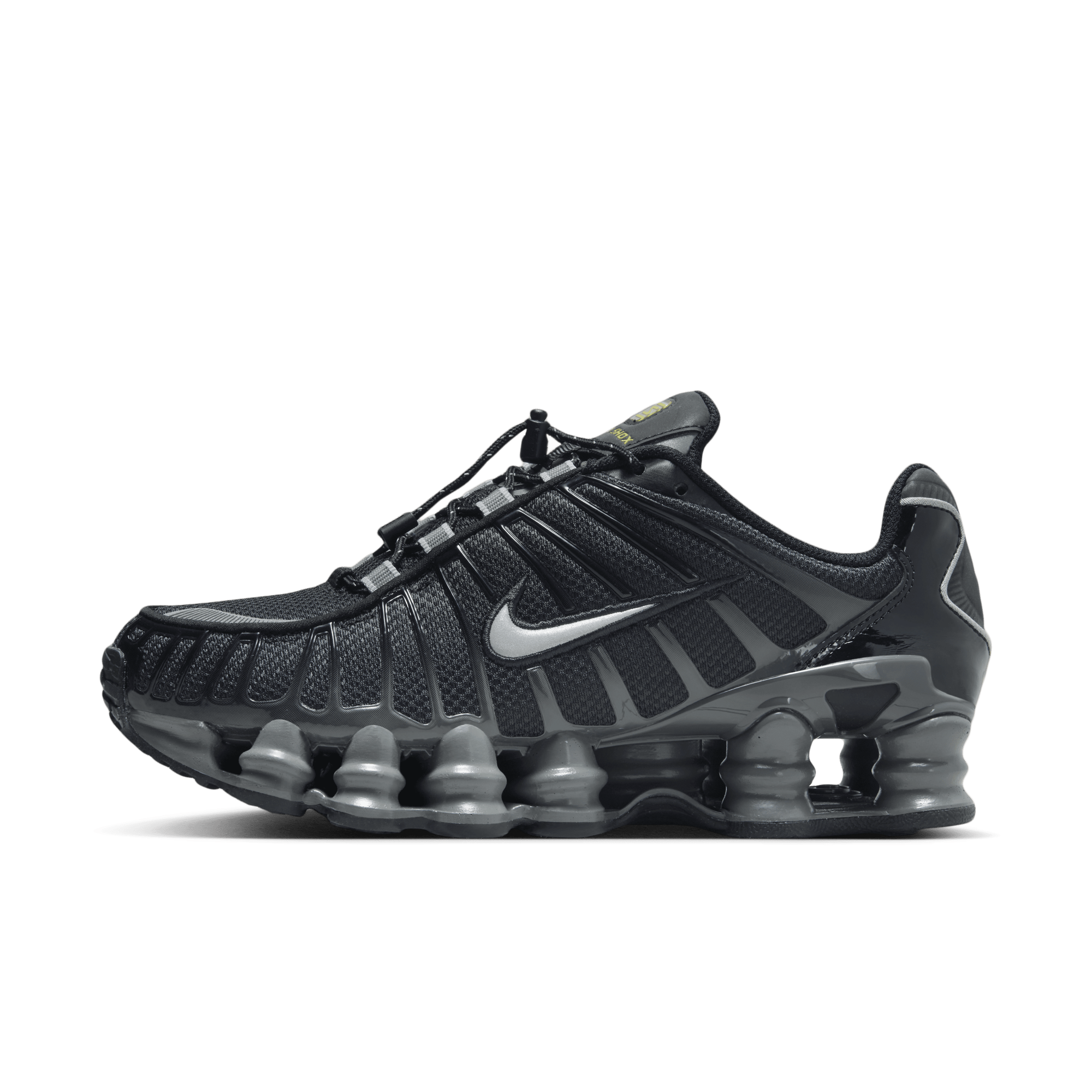 Black nike shox women best sale