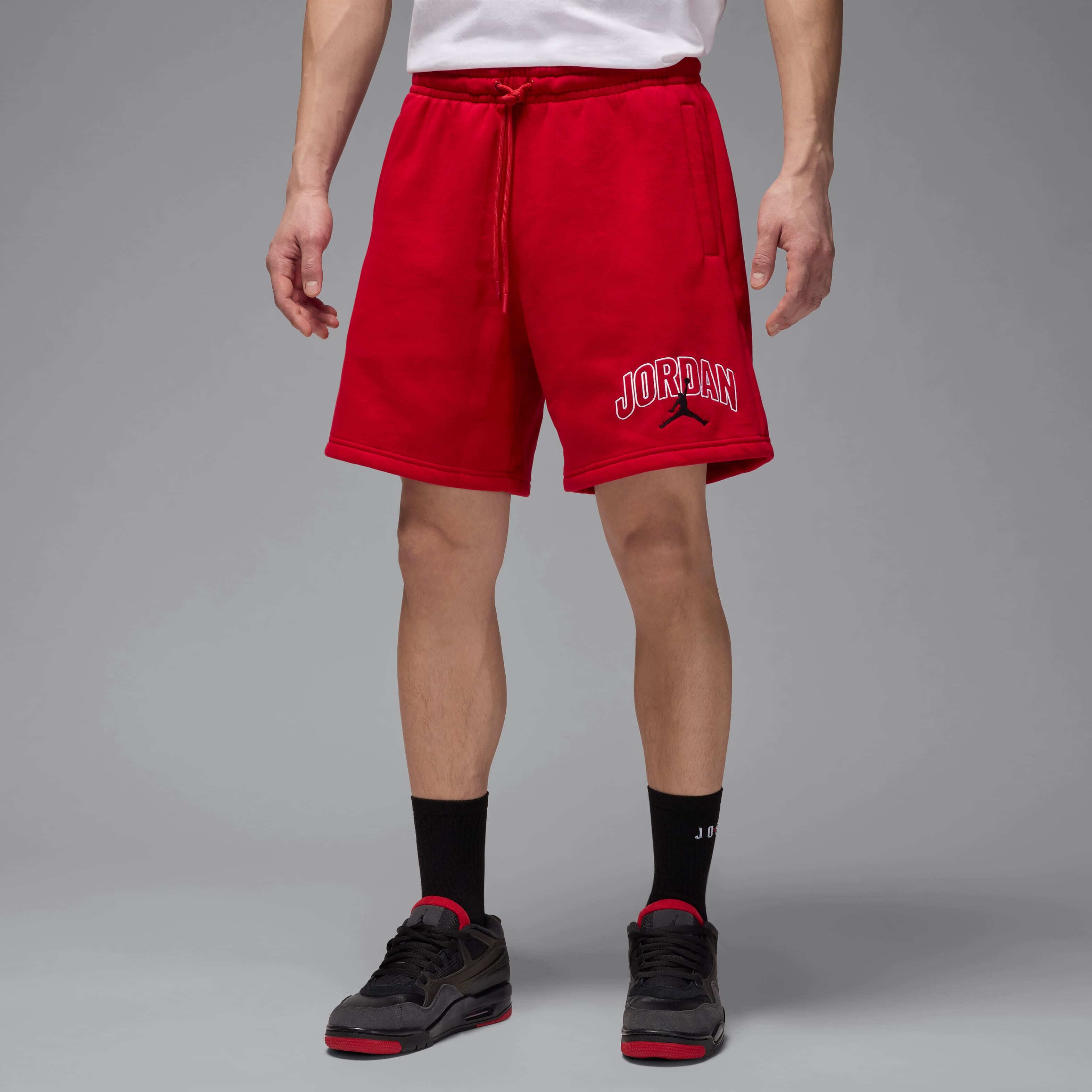 Buy Jordan Brooklyn Fleece Men's Graphic Shorts - Gym Red