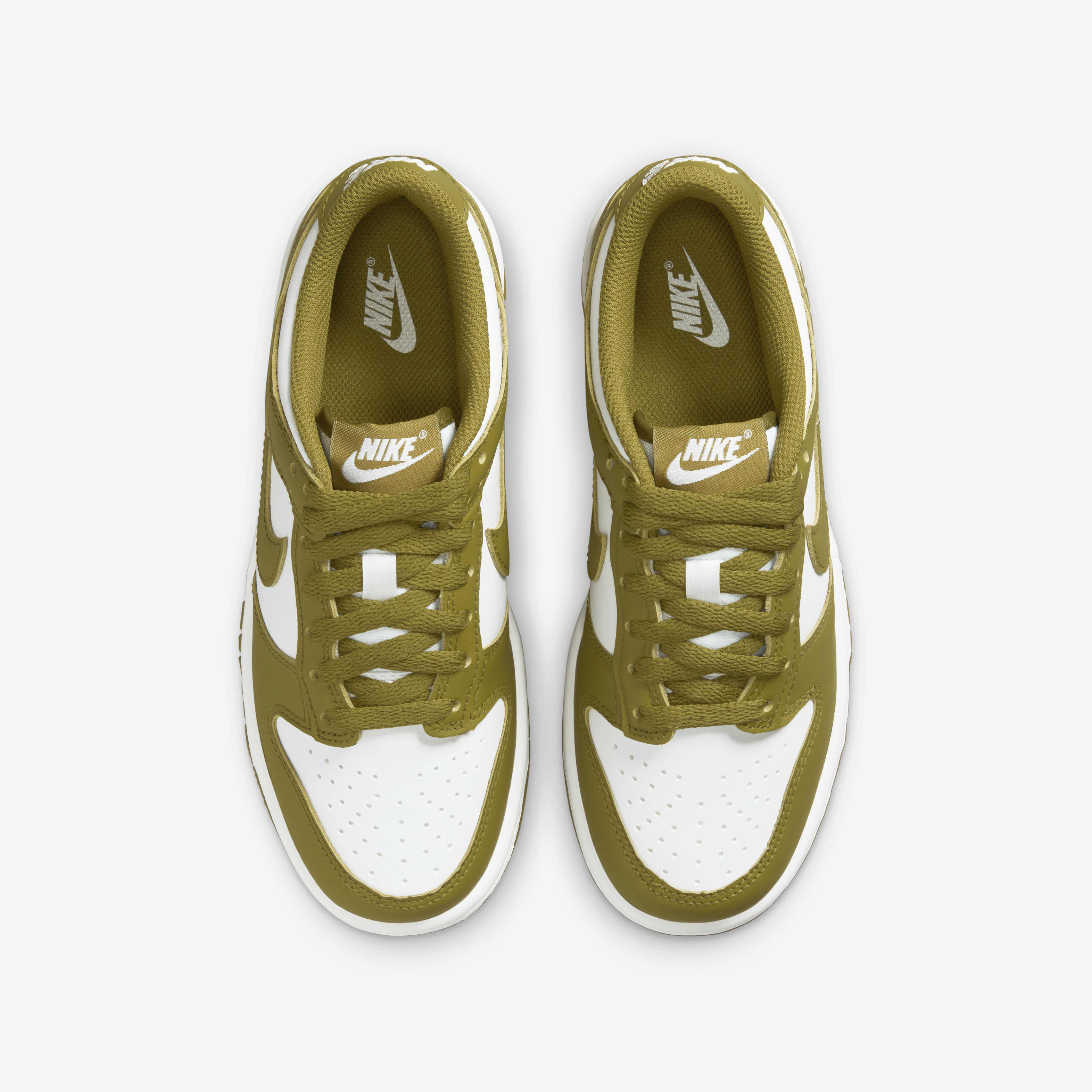 Buy Nike Dunk Low Older Kids' Shoes - White/Pacific Moss