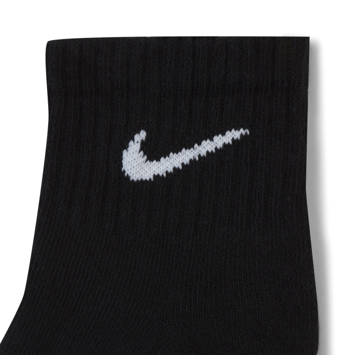 Black nike socks with top grey swoosh