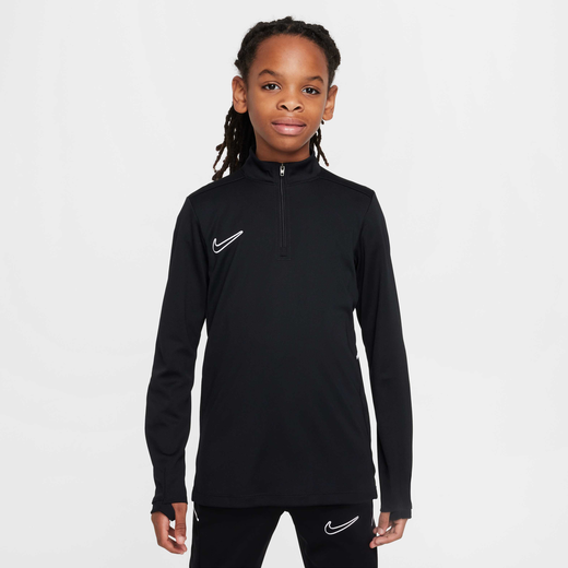 T-Shirts & Tops-Nike, Nike Academy, Older Kids' Dri-FIT Long-Sleeve 1/4-Zip Football Drill Top