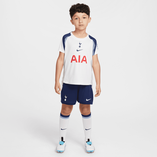 Tottenham-Nike, Tottenham Hotspur 2025/26 Stadium Home, Little Kids' Nike Soccer Replica 3-Piece Kit