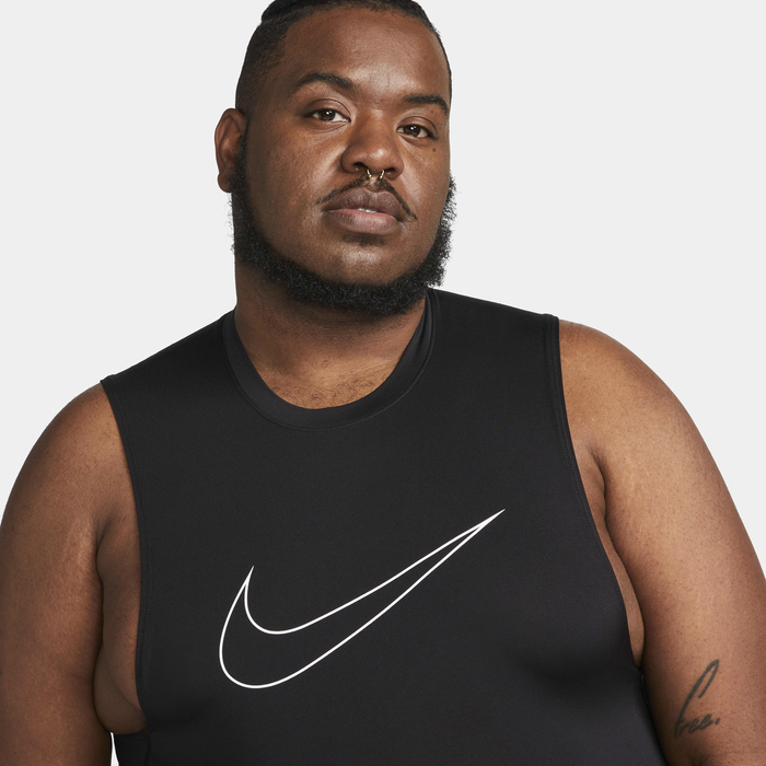 Buy Nike Pro Dri-FIT Men's Tight-Fit Sleeveless Top - Black/White ...