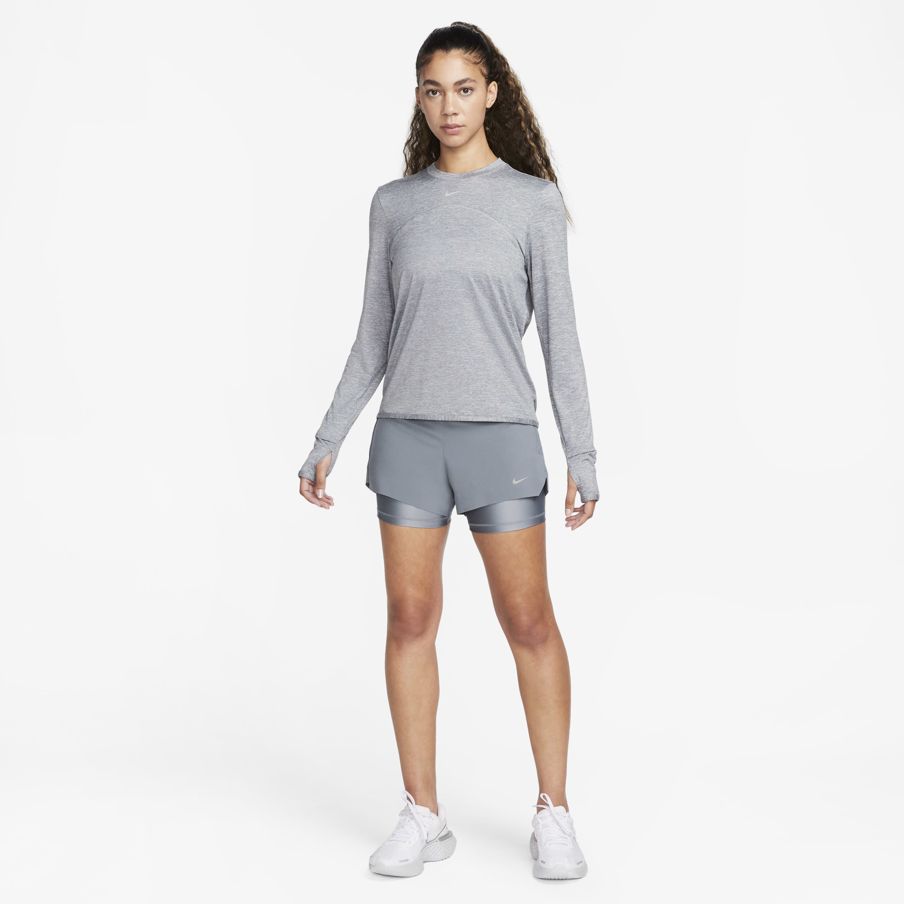 Nike dri fit crew shorts women's clearance