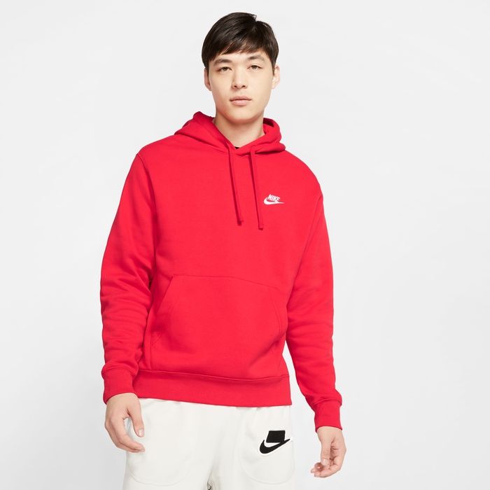 Buy Nike Sportswear Club Fleece Pullover Hoodie University Red