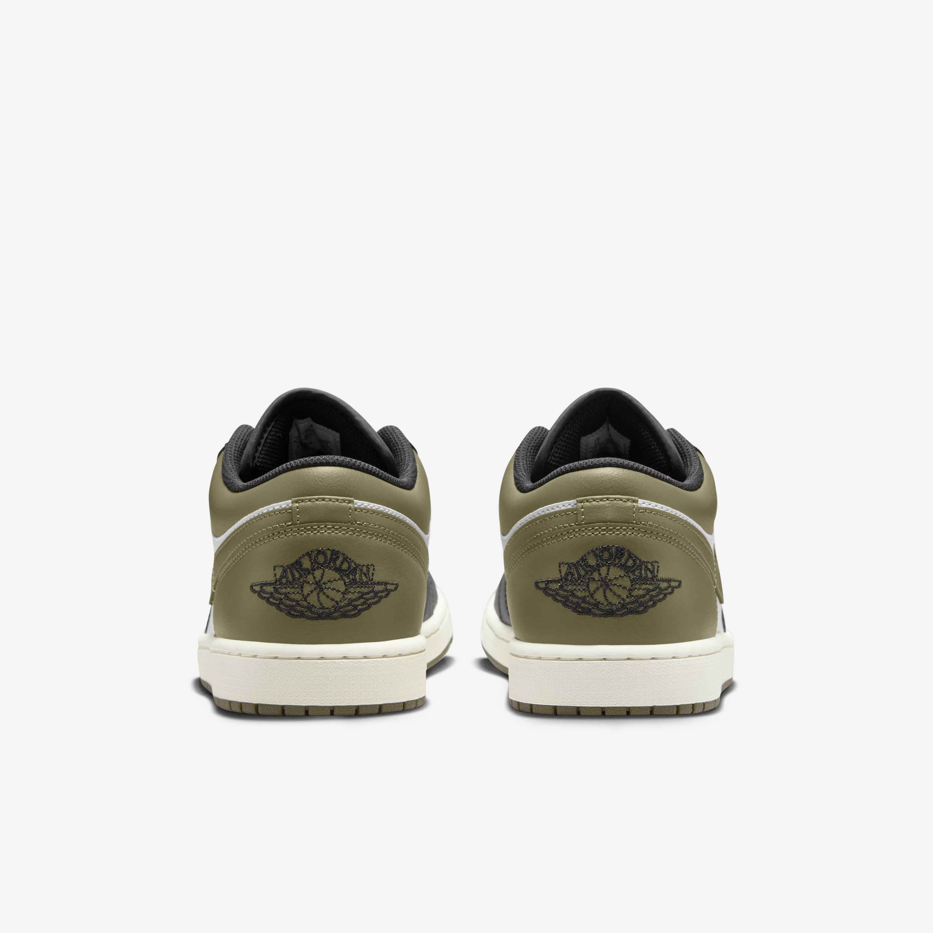 Buy Air Jordan 1 Low Men's Shoes - Black/Medium Olive/White