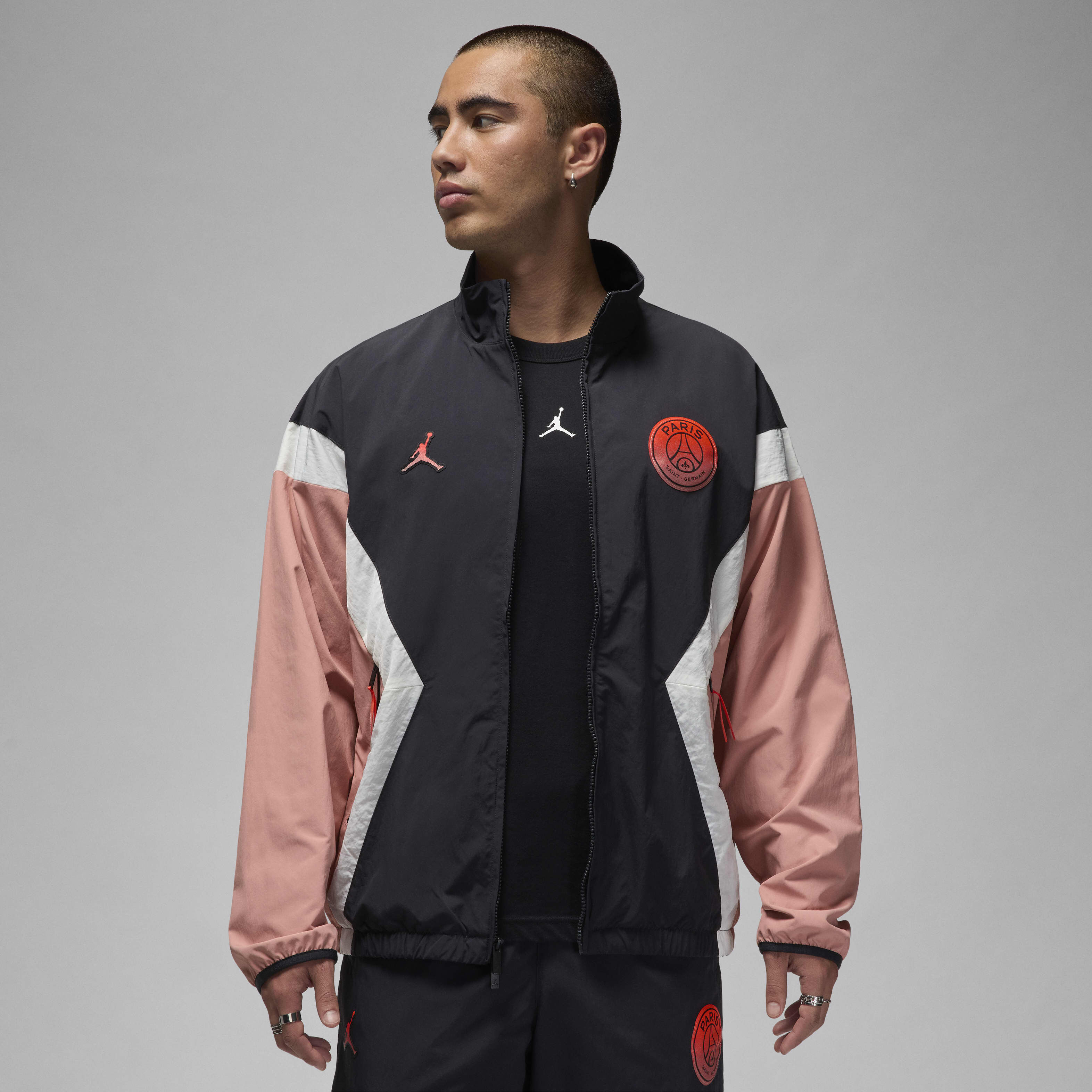 Buy Paris Saint-Germain Men's Anthem Jacket - Rust Pink/Off