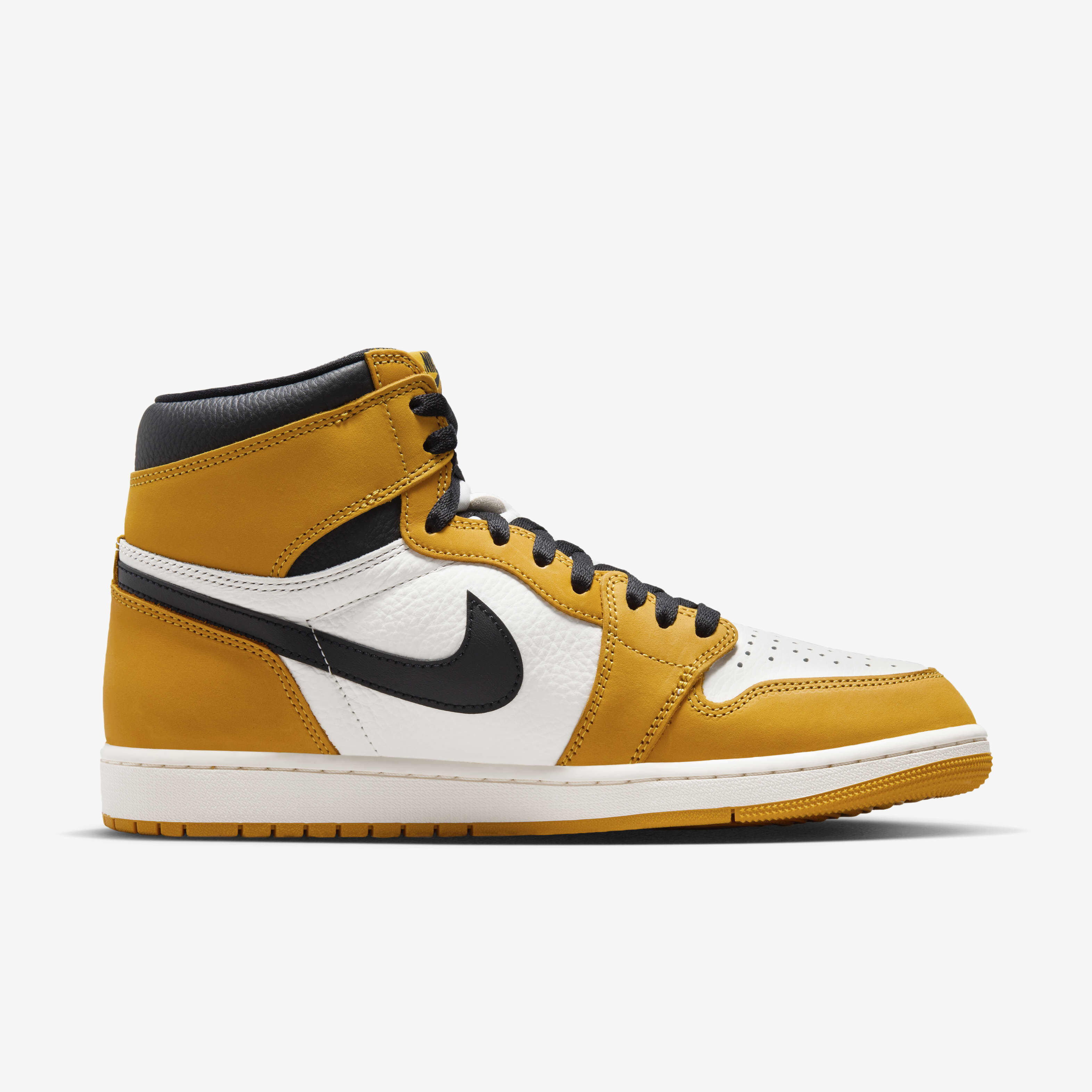 Air jordan 1 retro high og white & yellow top