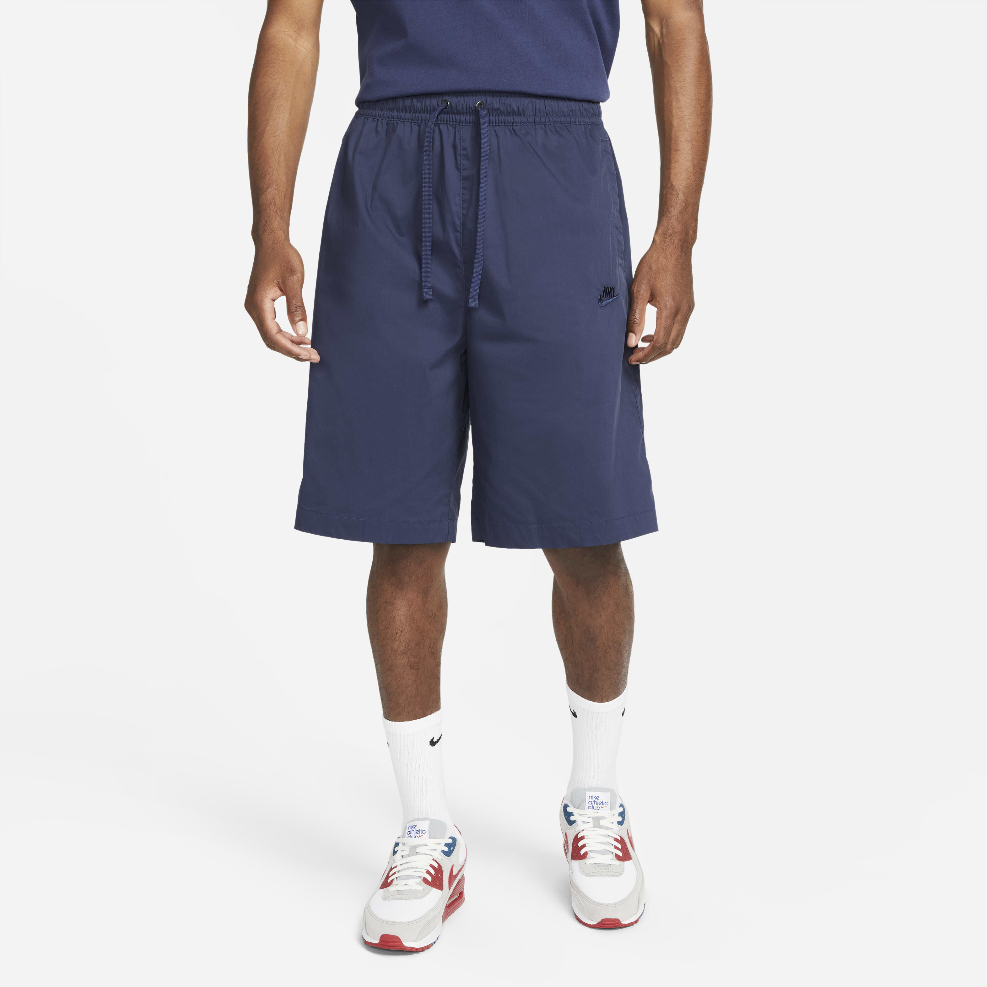 Buy Nike Sportswear Sport Essential Men s Woven Oversized Shorts Midnight Navy Obsidian Nike Saudi Official