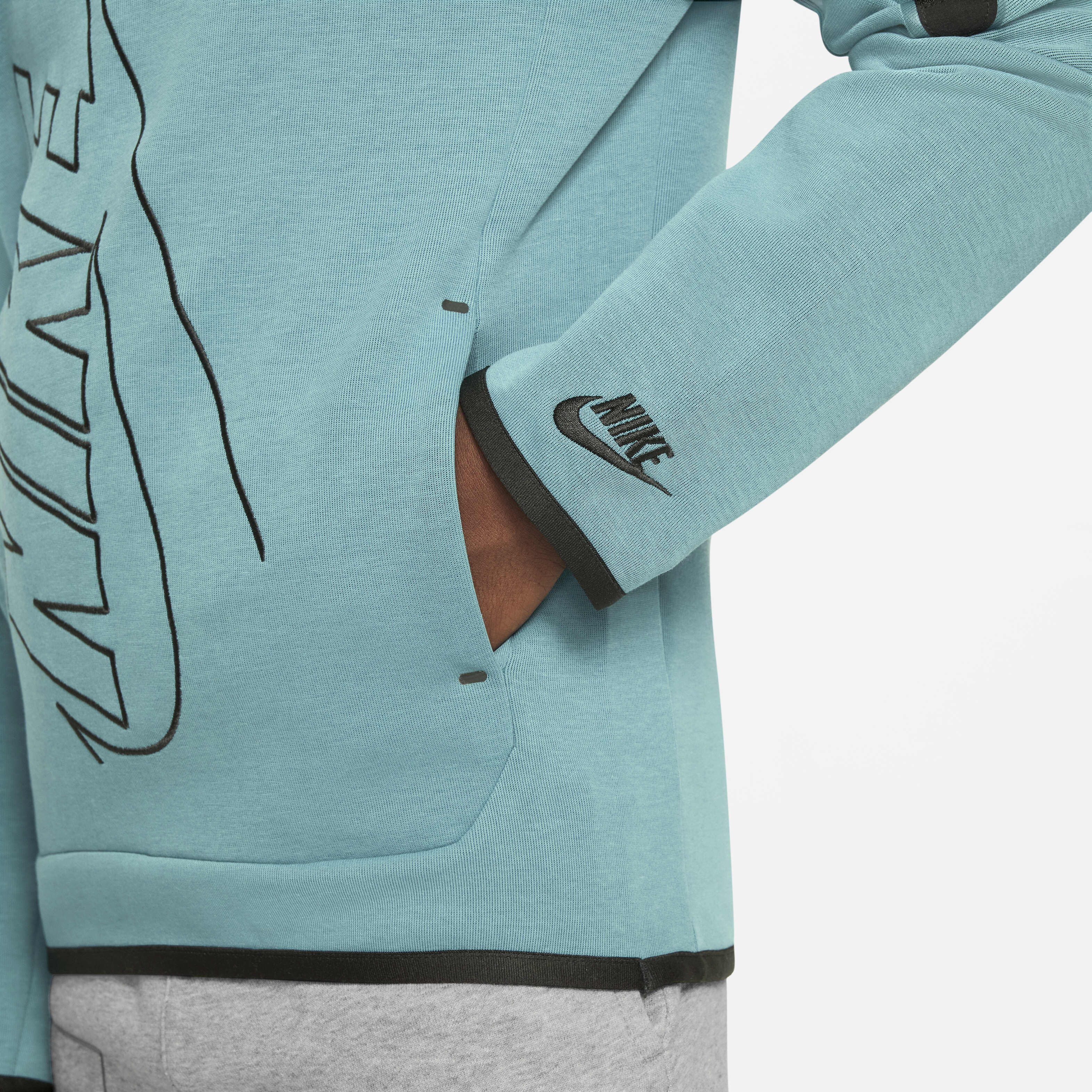 Nike tech fleece hoodie cerulean 2025