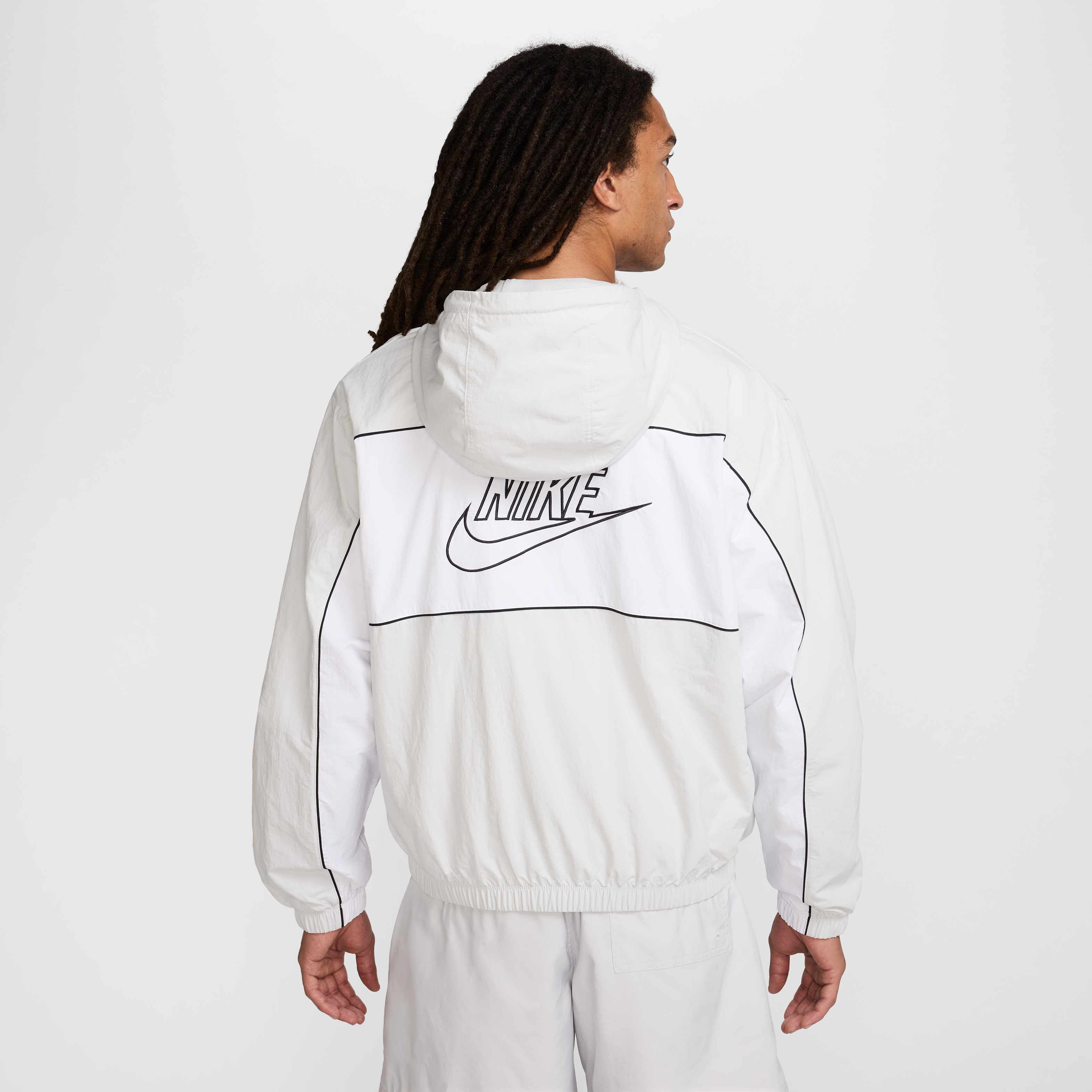 Buy Nike Club Men's Hooded Jacket - Photon Dust/White/White | Nike Saudi  Official