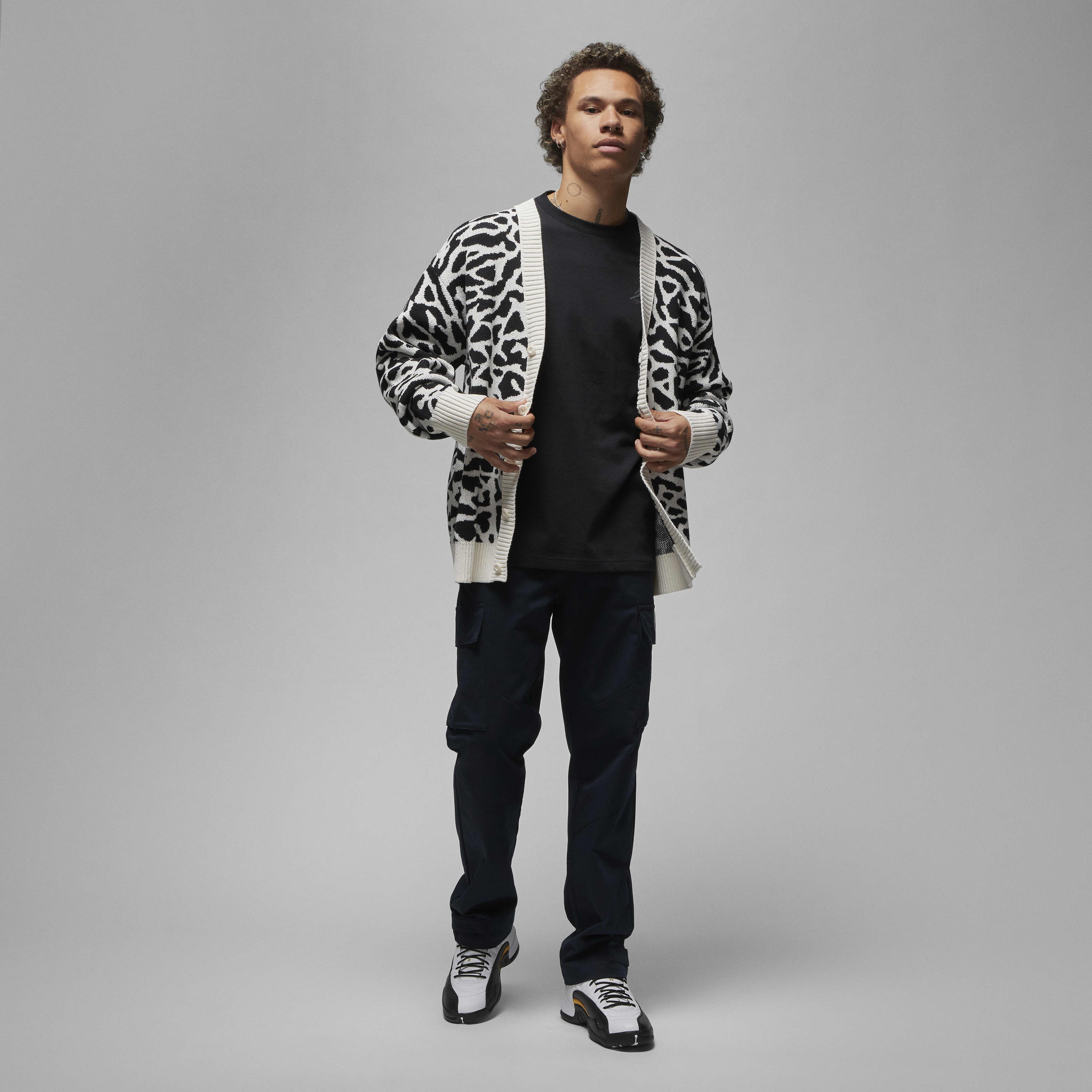 トップス JORDAN BRAND AS M J FLT HRTG CARDIGAN Multicolor Jordan Flight Heritage Cardigan | SVD