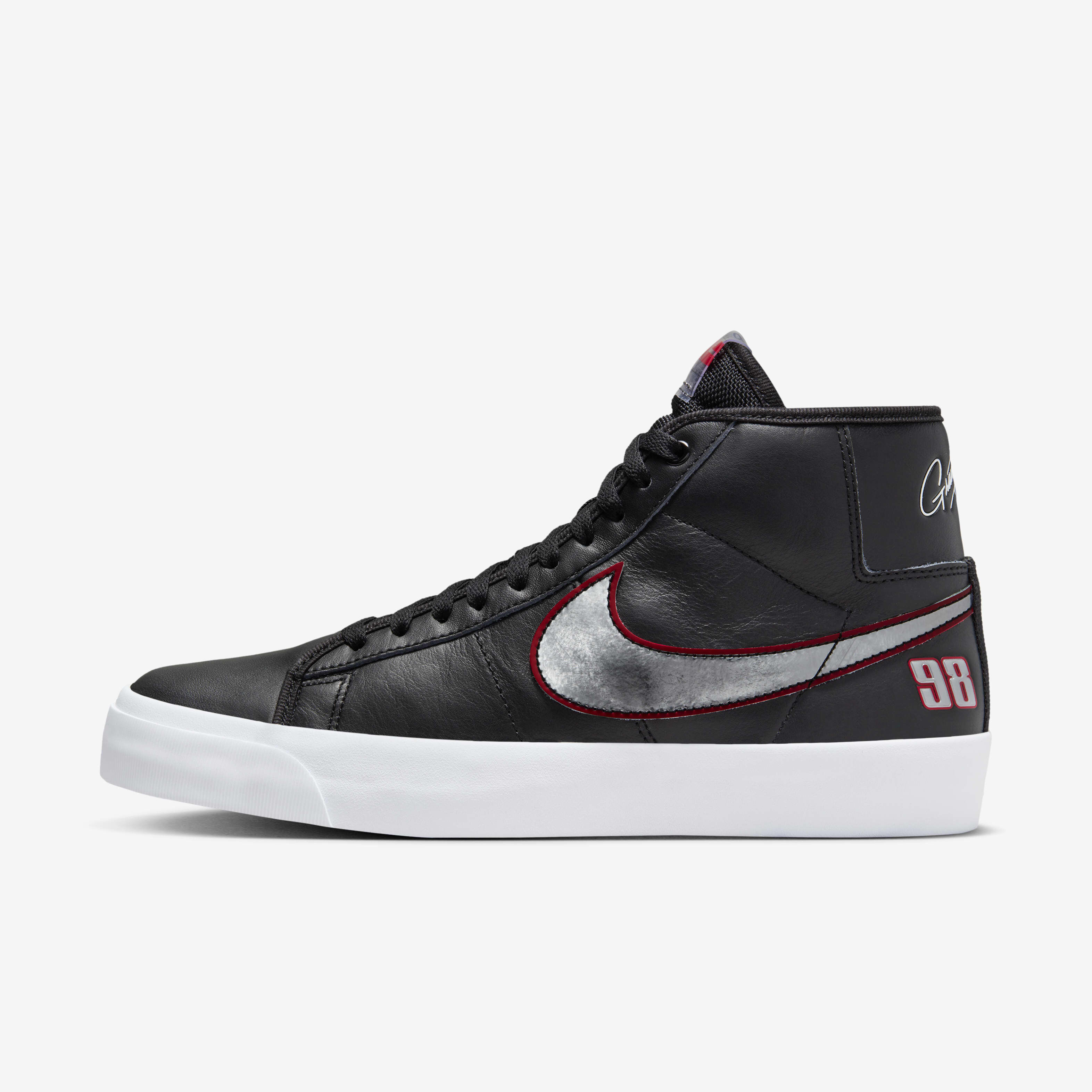 Buy Nike Zoom Blazer Mid Pro GT Skate Shoes - Black/University  Red/White/Metallic Silver | Nike Saudi Official